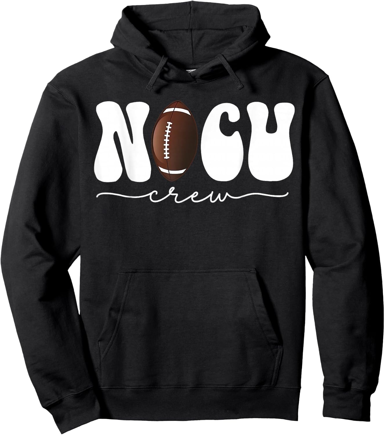 Football NICU Nurse Sports Nurse Appreciation Nurses Week Hoodie - Hoodie | Black