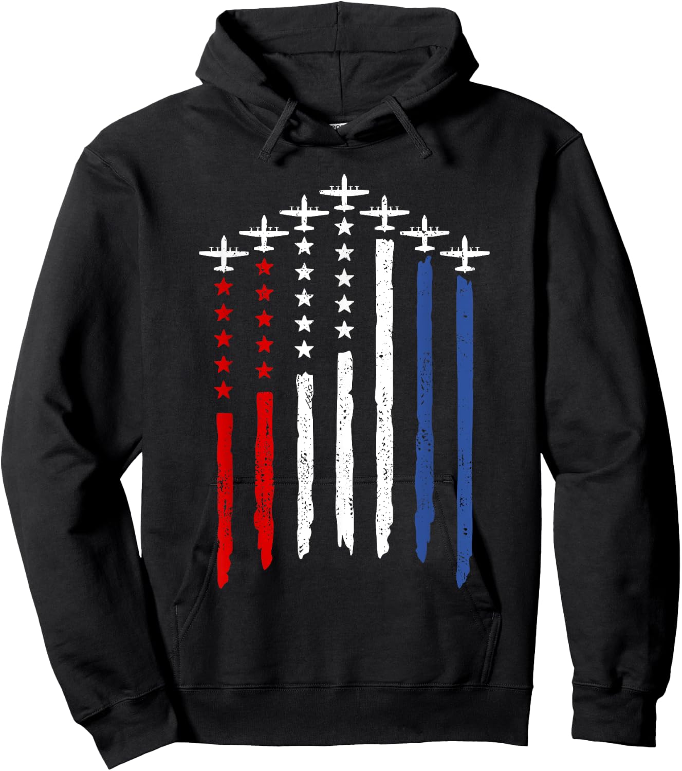 C-130 Hercules American USA Military Airplane Hoodie - Hoodie | Black