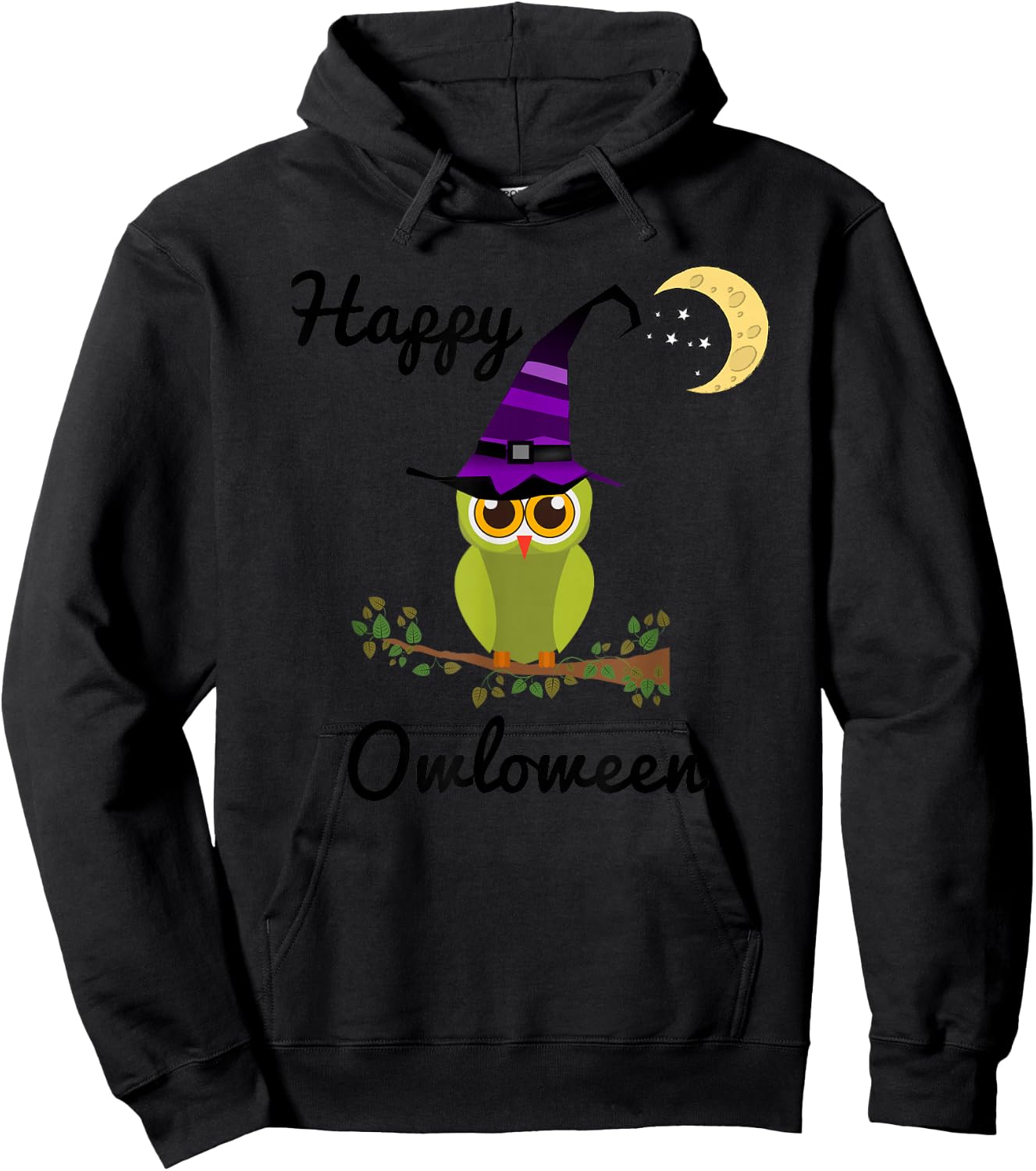 Adorable Owl Halloween Shirt, Happy Owloween Hoodie - Hoodie | Black