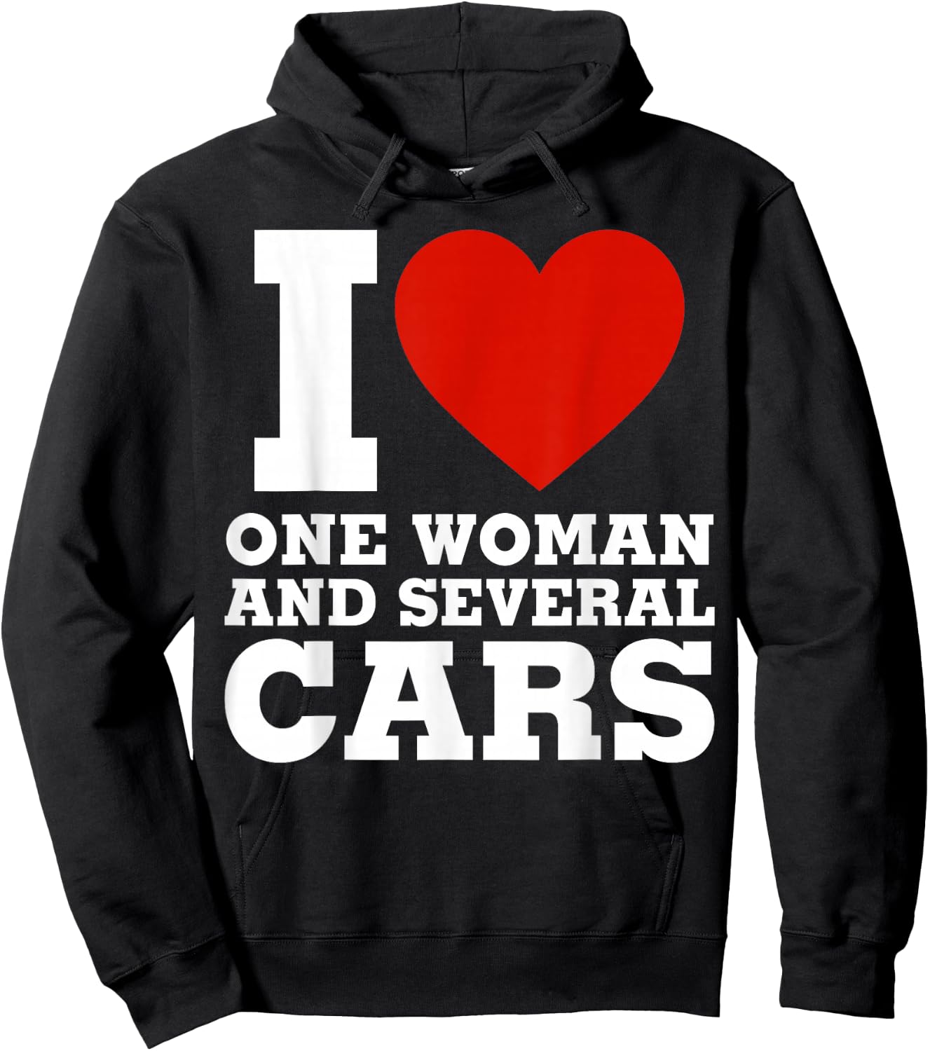 I Love One Woman And Several Cars - Funny Car Mechanic Hoodie - Hoodie | Black