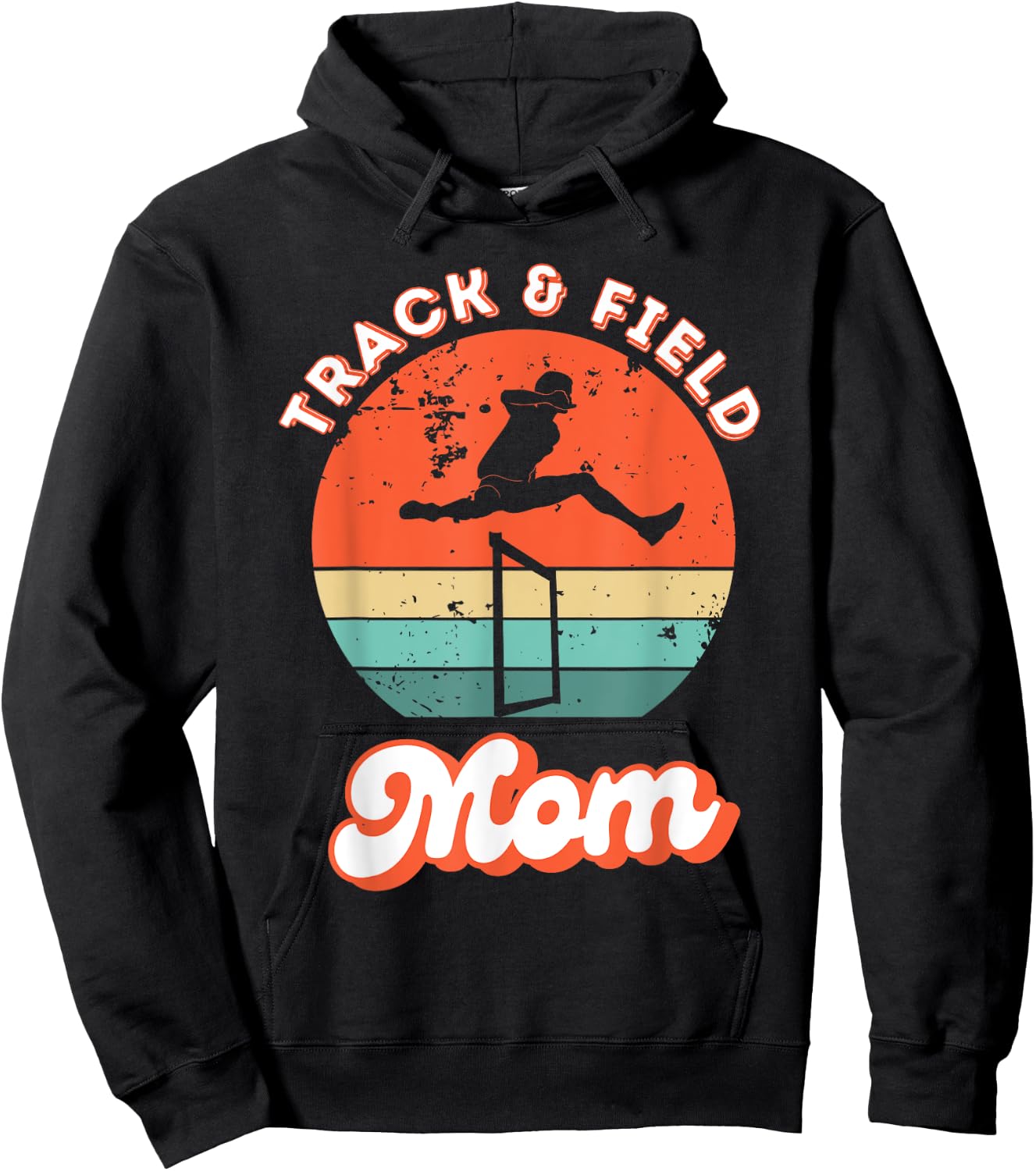 Track And Field Mom Track Mom Hurdles Track Meet Hoodie - Hoodie | Black