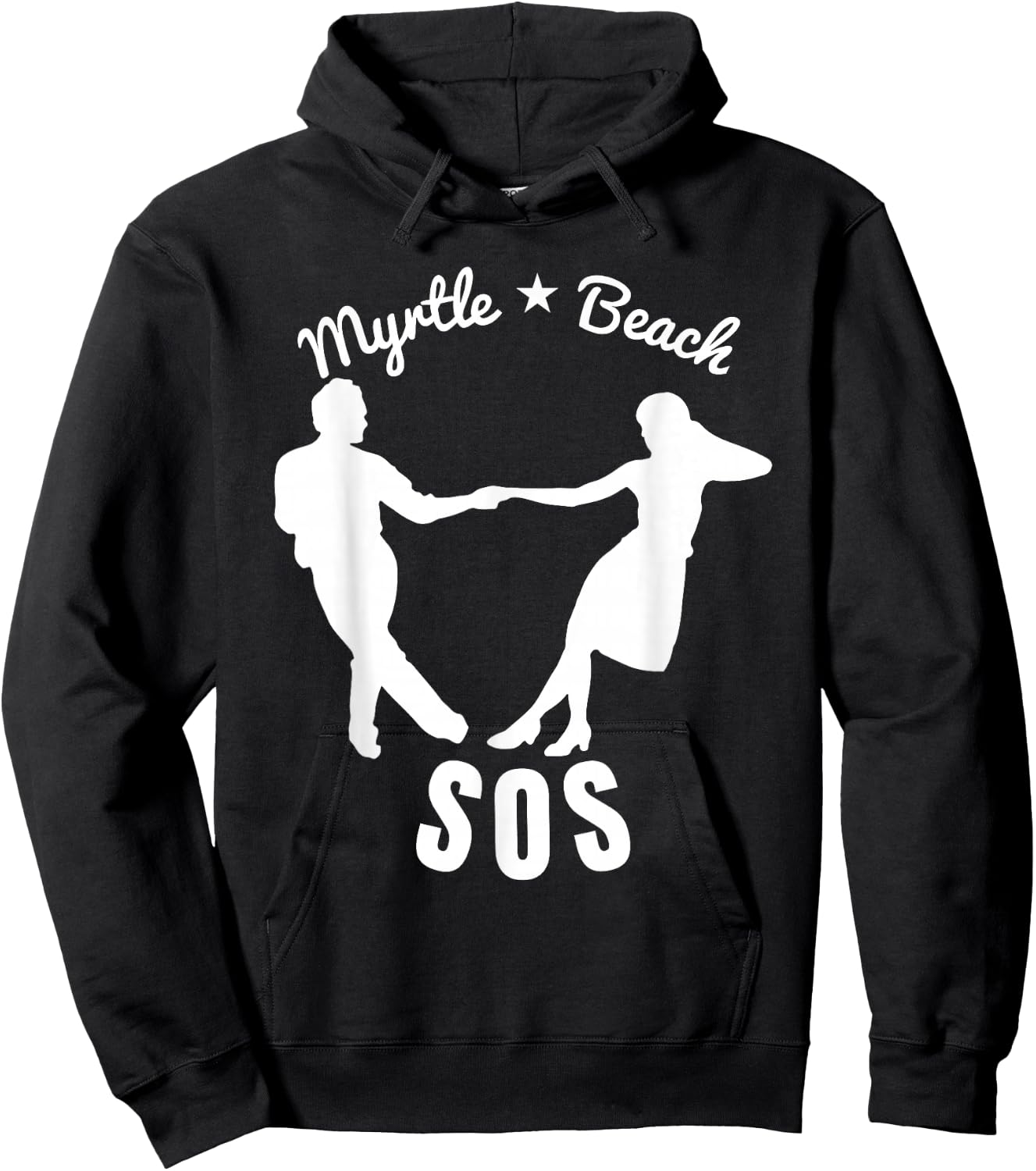 Shag Dance Dream: Retro-Inspired Design for Swing Enthusiast Hoodie - Hoodie | Black