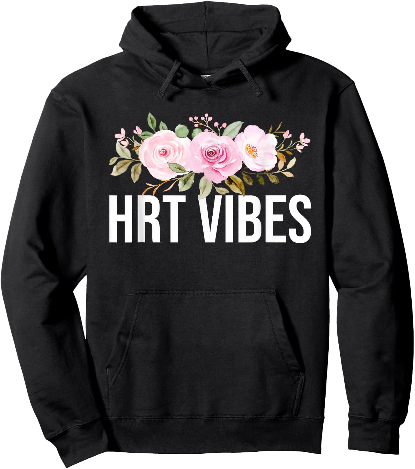 HRT Vibes Hormonal Flashes Menopause Hoodie - Hoodie | Black
