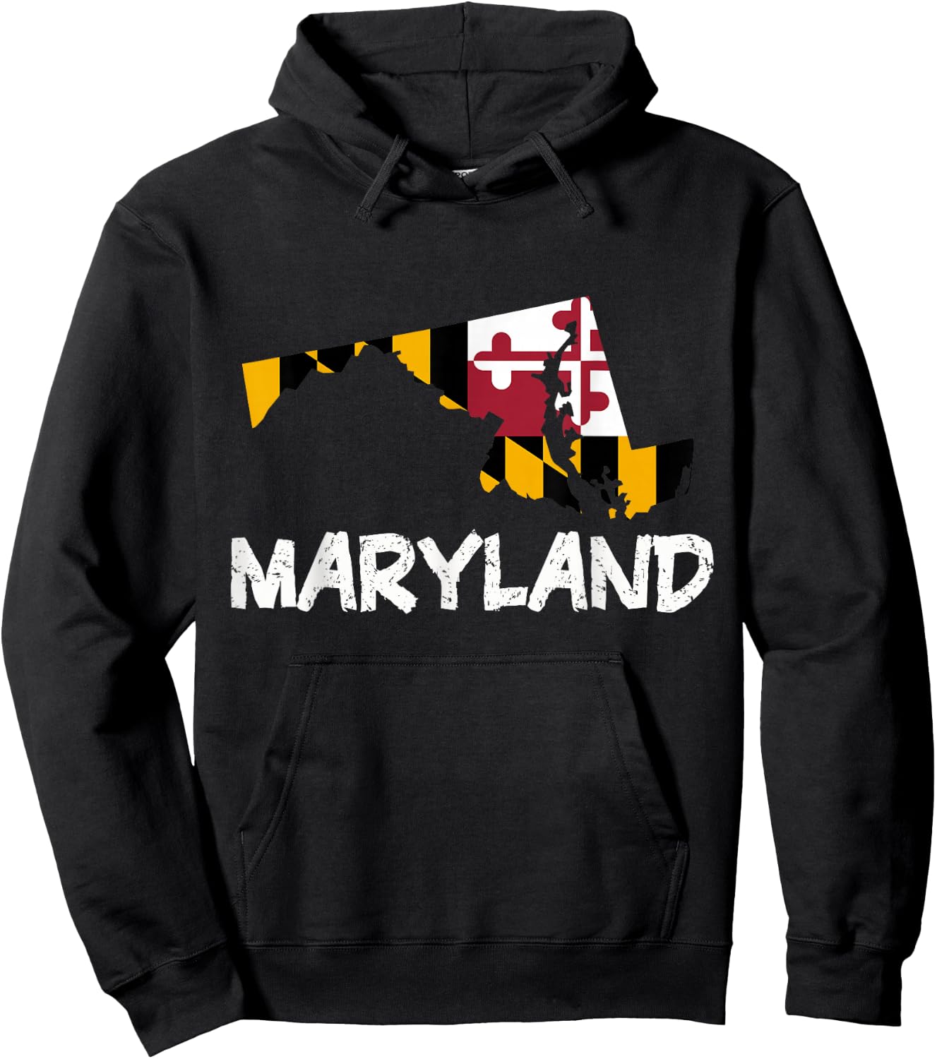Cool Maryland State Hoodie - Hoodie | Black