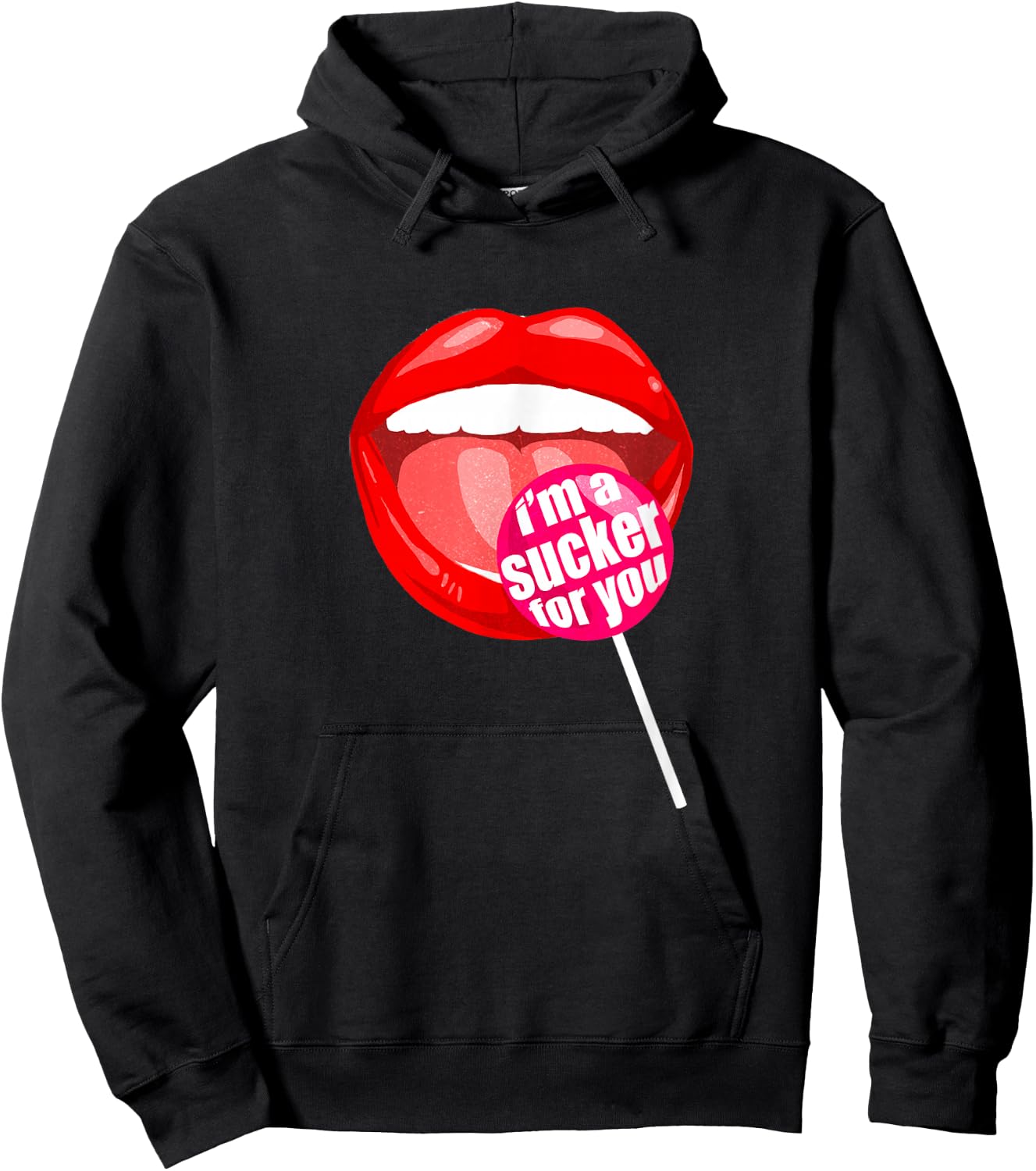 I'm a Sucker For You - Candy Pop Fans Lollipop Hoodie - Hoodie | Black
