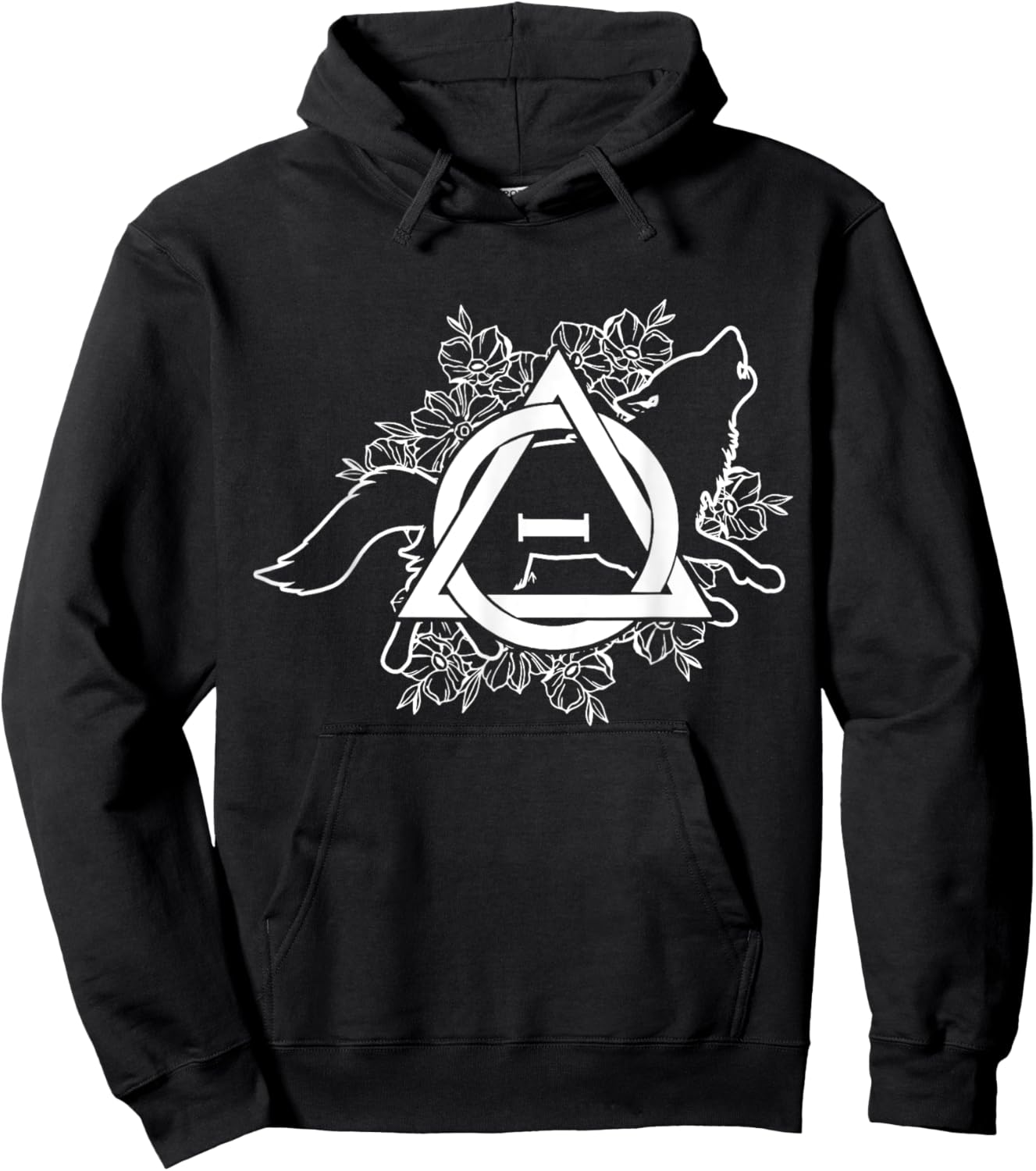 Therian Theta Delta Wolf Hound Fox Dog Furry Otherkin Men Women Hoodie - Hoodie | Black