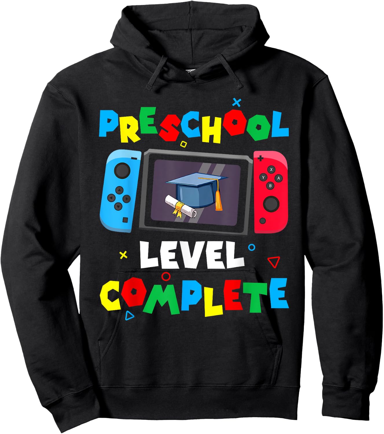 Game Controller Level Preschool Complete Boys Graduation Hoodie - Hoodie | Black