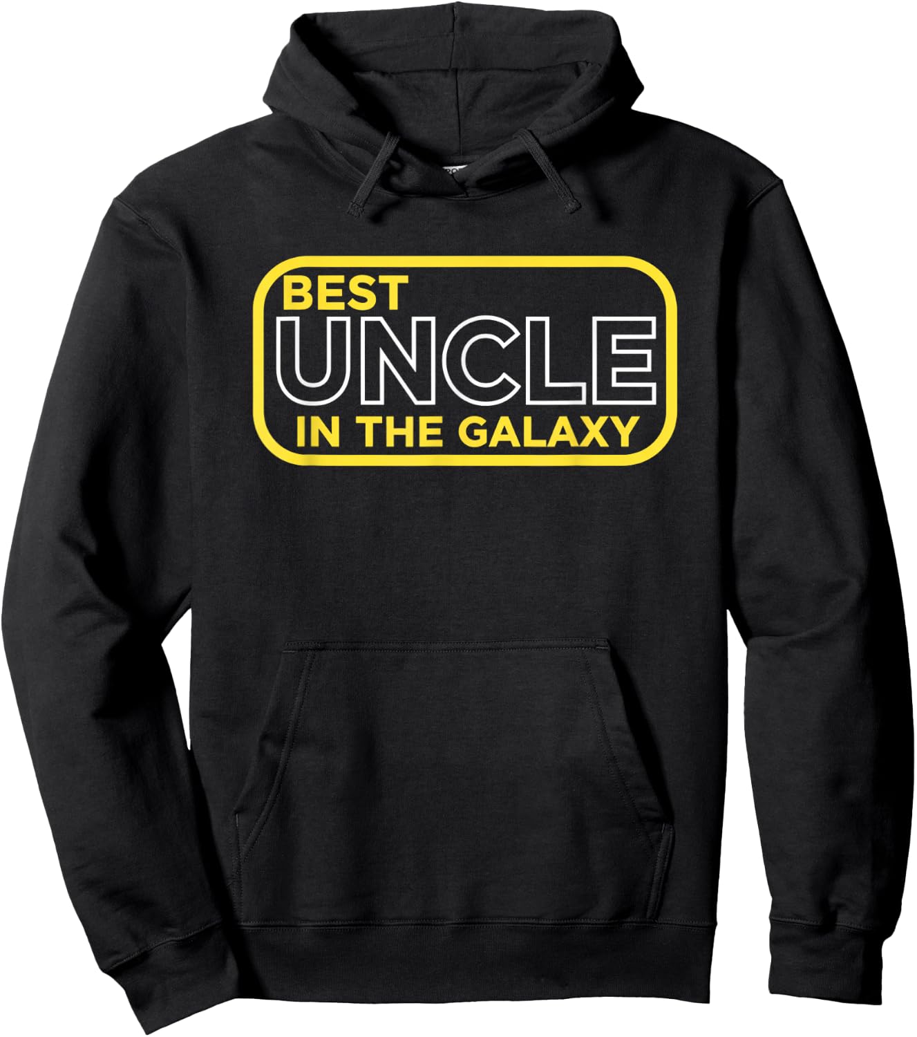Uncle, Best Uncle in The Galaxy Retro Badge for Cool, Funny Hoodie - Hoodie | Black
