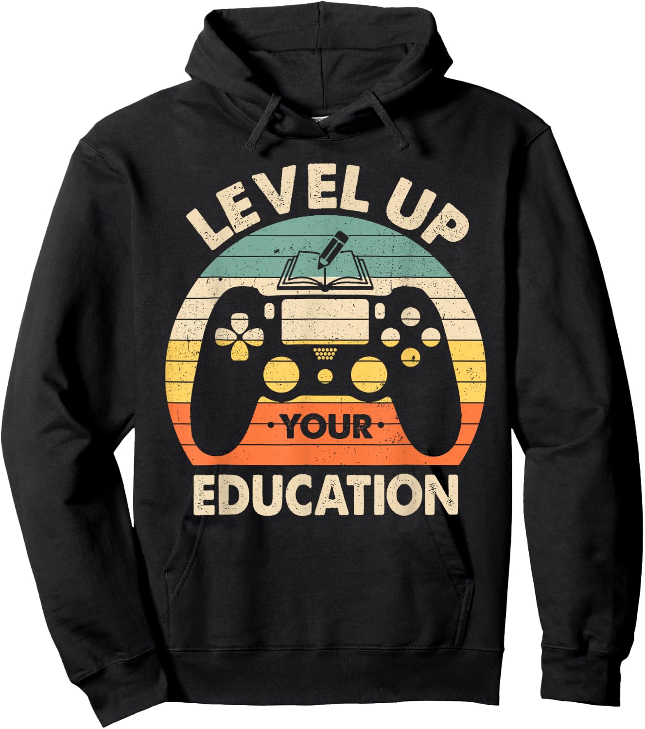 Level Up Your Education Gaming Teacher Student Hoodie - Hoodie | Black