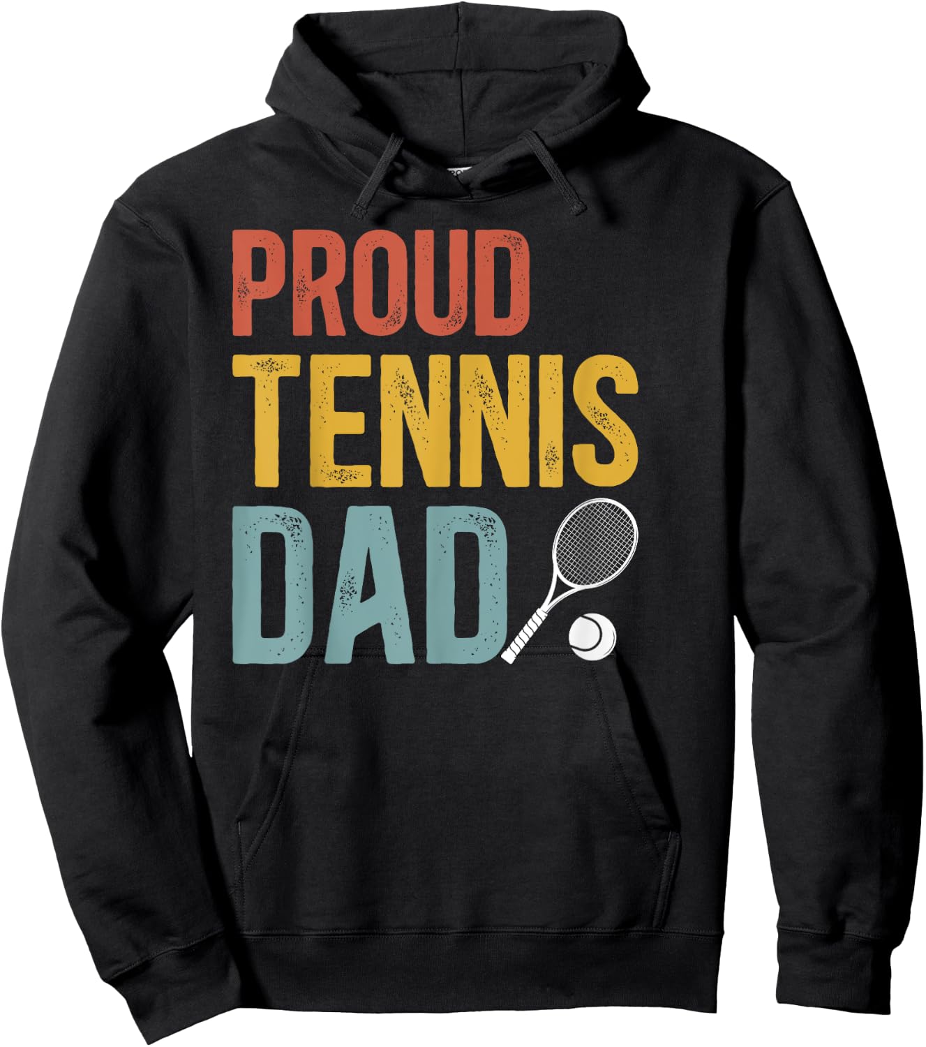 Proud Tennis Dad Of A Tennis Player Dad Tennis Father Hoodie - Hoodie | Black