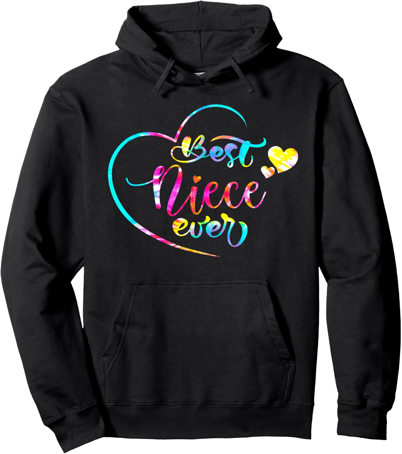Best Niece Ever Tie Dye From Daughter Son Mom Kids Mothers Hoodie - Hoodie | Black