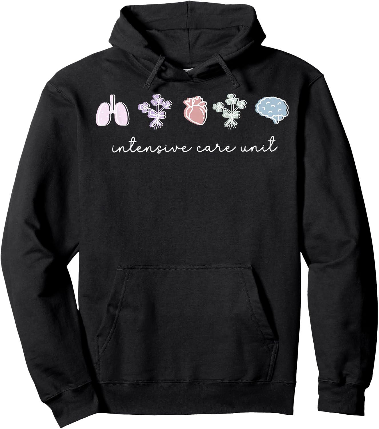 ICU Nurse ICU Intensive Care Unit CAN CMA MICU NICU Love Hoodie - Hoodie | Black