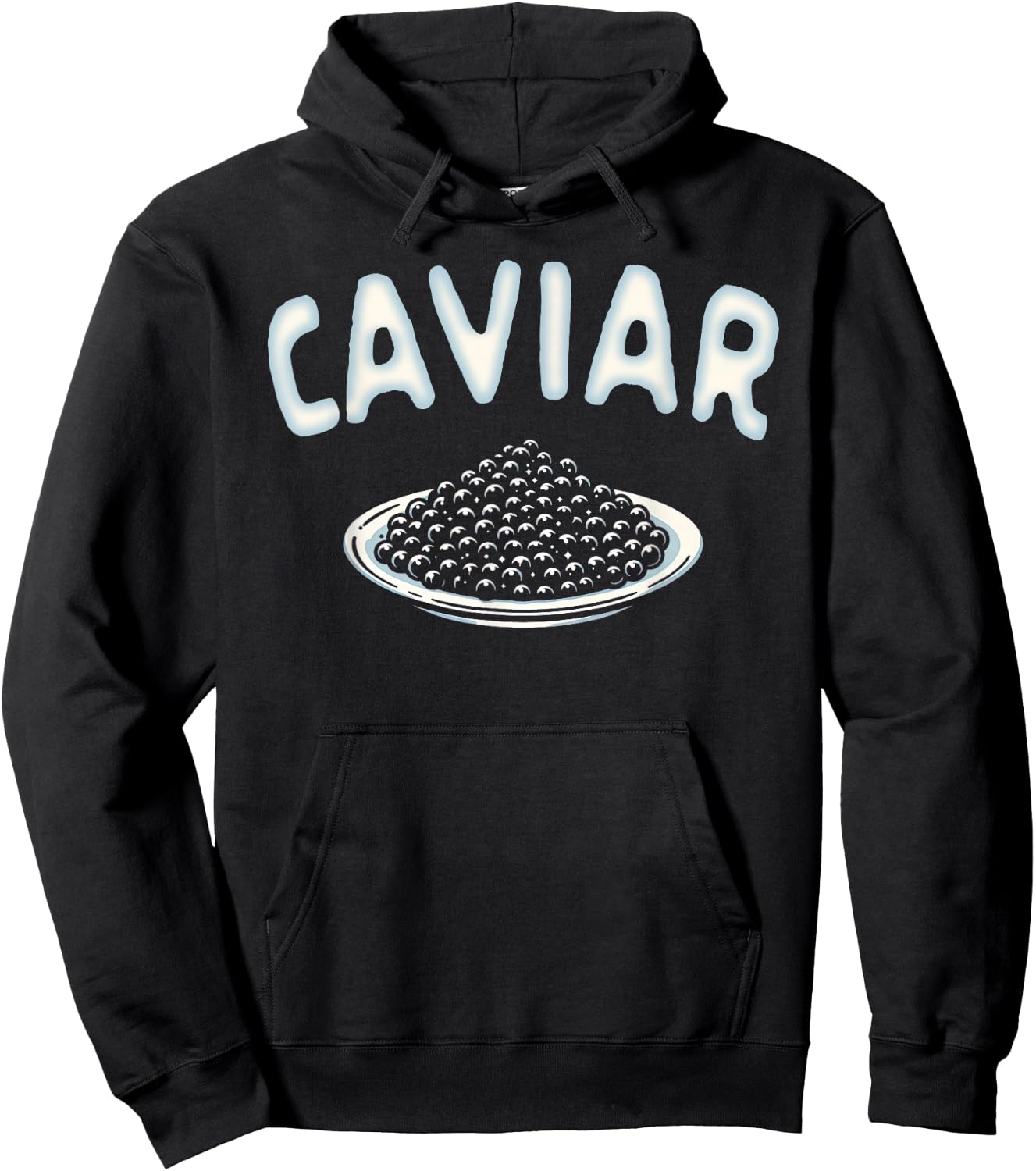 Caviar Lover Fish Eggs Caviar Foodie Seafood Lover Caviar Hoodie - Hoodie | Black