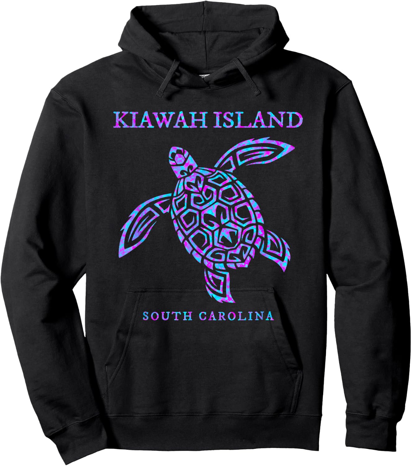 Kiawah Island South Carolina Sea Turtle Souvenir Boys Girls Hoodie - Hoodie | Black
