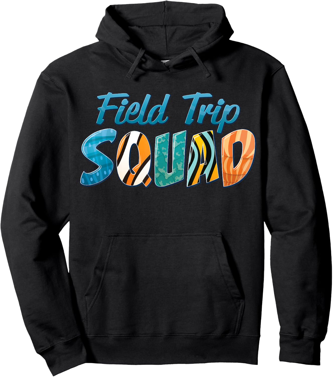 Aquarium Field Trip Squad School Teacher Students Boys Girls Hoodie - Hoodie | Black