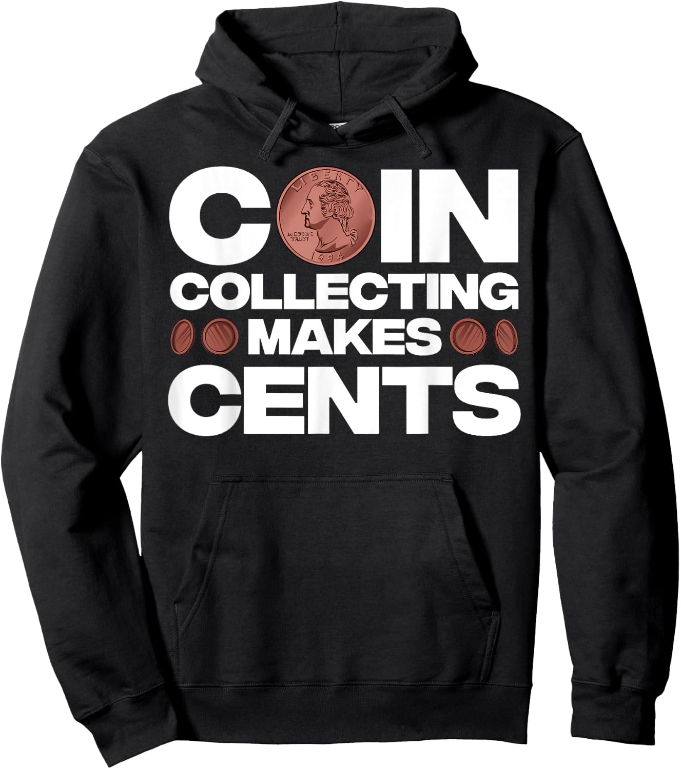 Funny Coin Collector Gift Women Cool Coin Collecting Hoodie - Hoodie | Black
