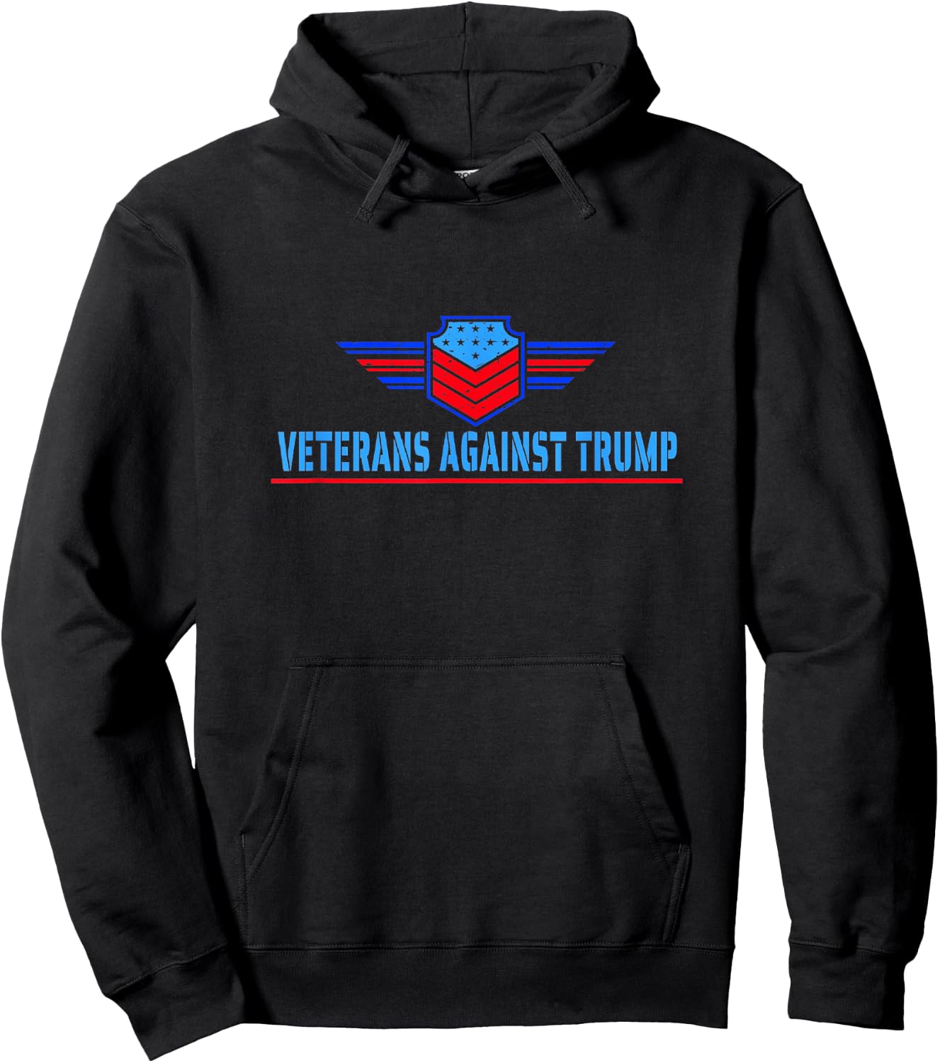 Veterans Against Trump Hoodie - Hoodie | Black