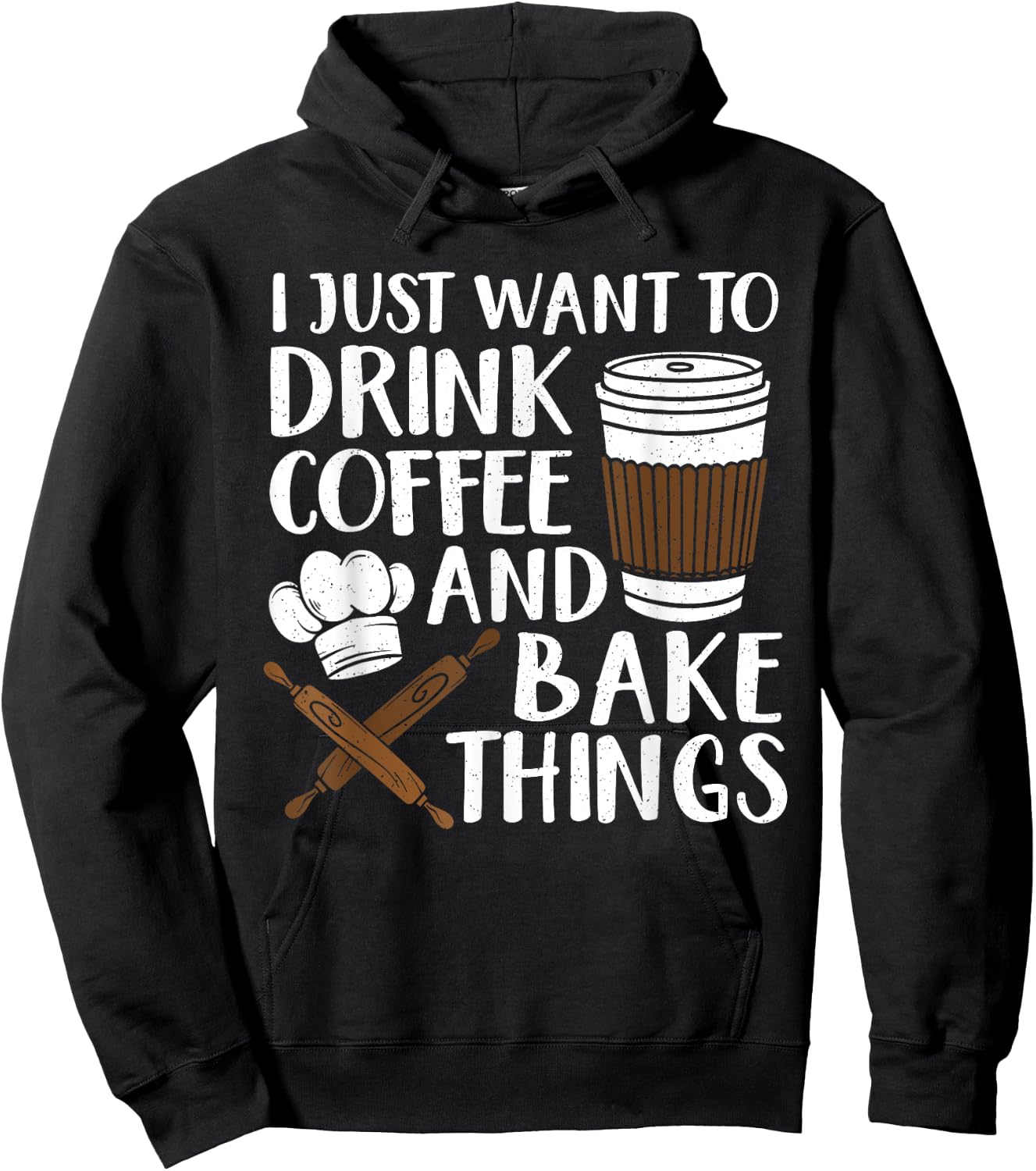 Funny Baking Design Women Coffee Baker Baking Lover Hoodie - Hoodie | Black
