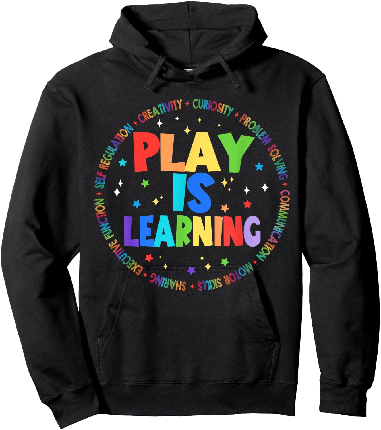 Retro Play Is Learning Teacher Back To School Women Girls Kids Hoodie - Hoodie | Black