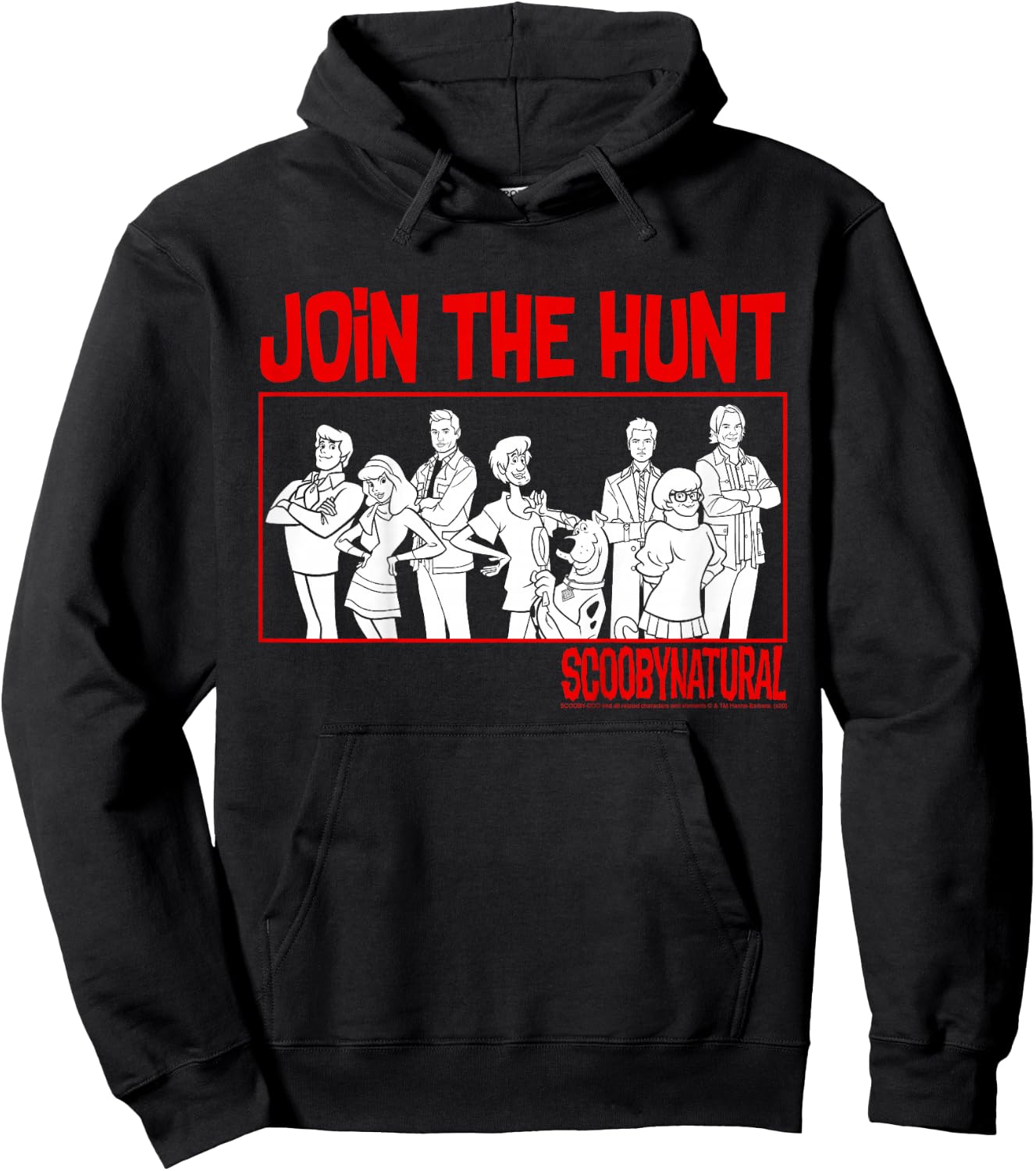 Kids Scooby-Doo Scoobynatural Join The Hunt Group Shot Line Up Hoodie - Hoodie | Black