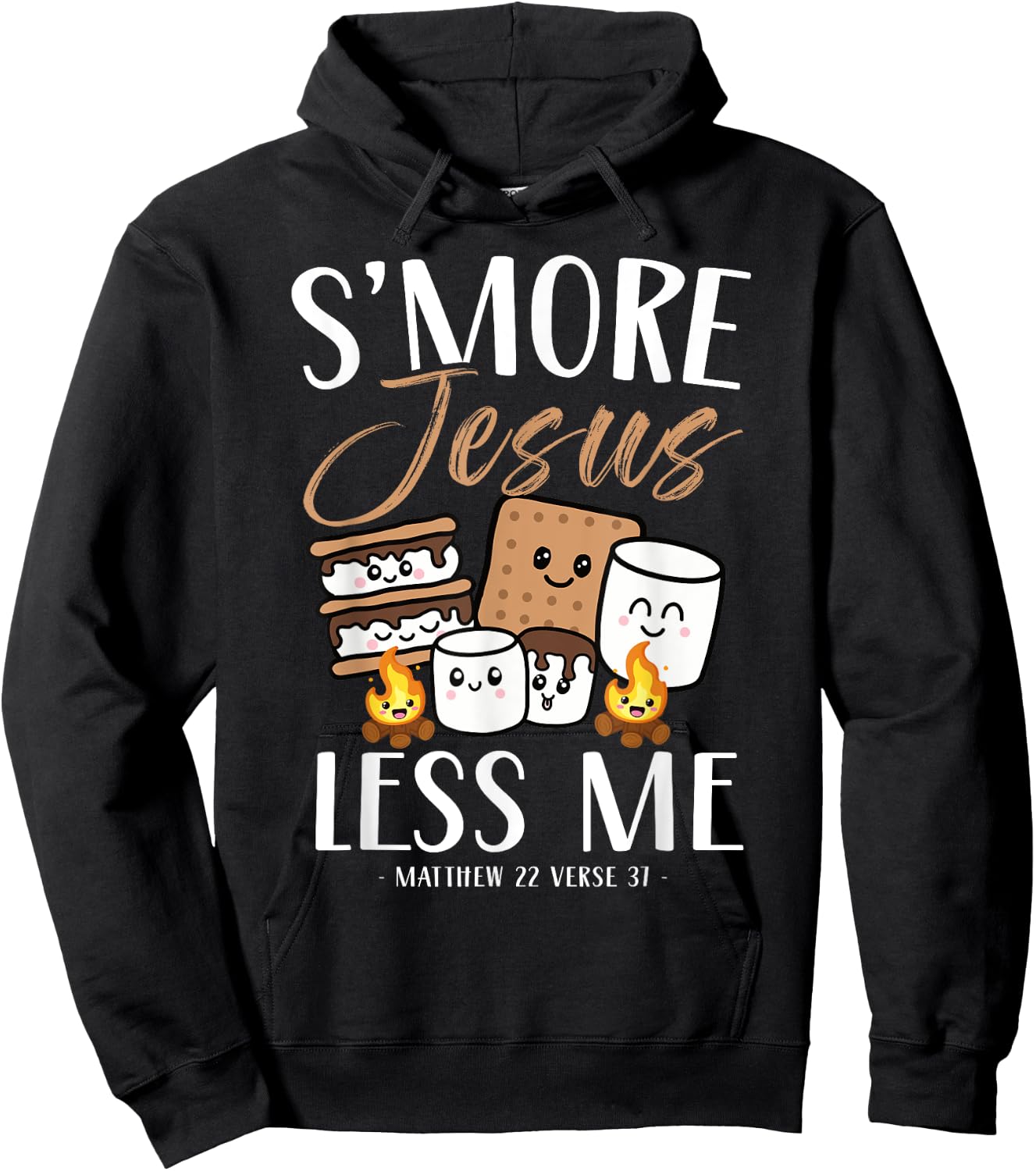 Smore Of Jesus Less Me Christian Camper Church Camping Gifts Hoodie - Hoodie | Black