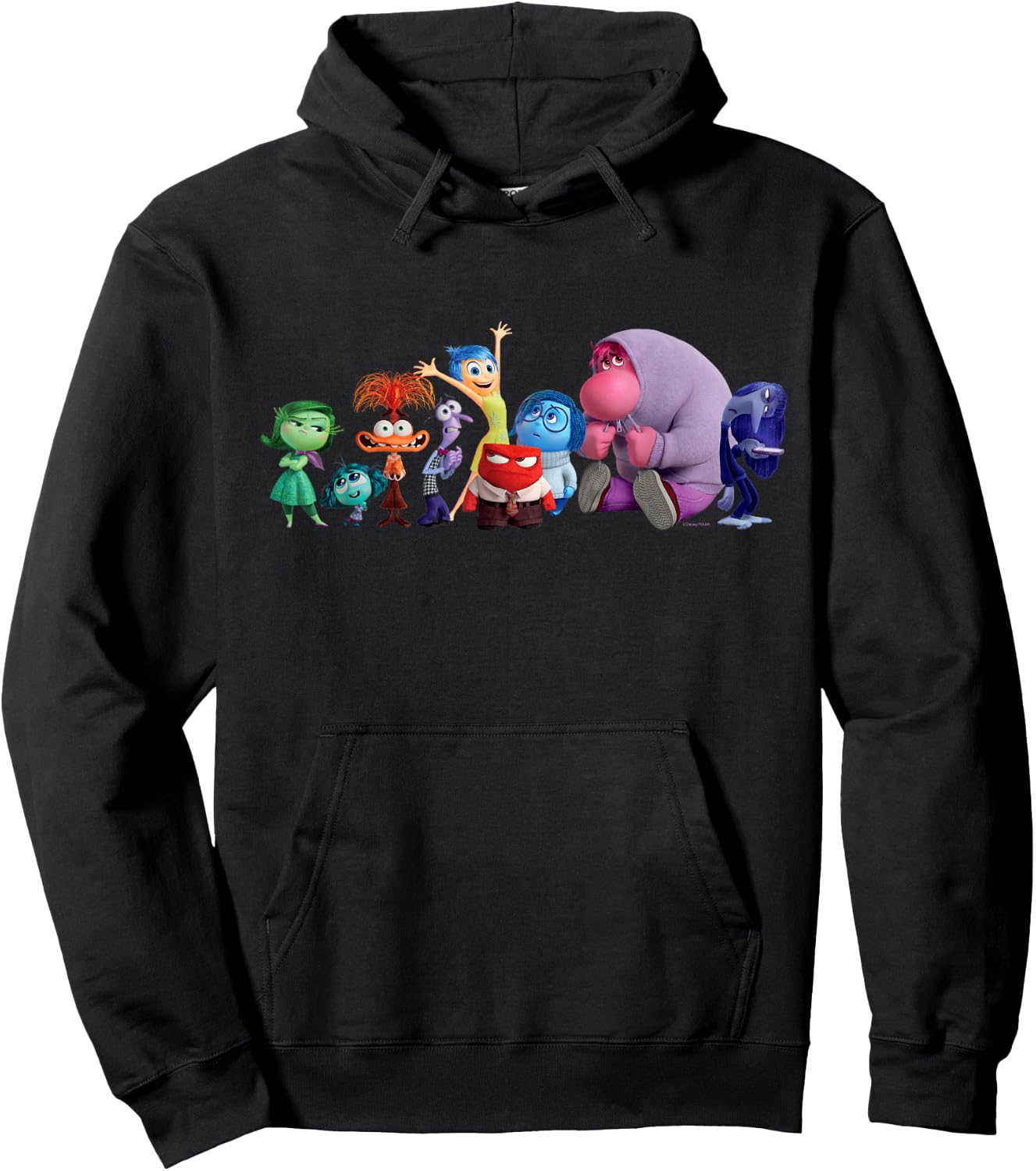 Disney and Pixar’s Inside Out 2 Emotions Group All Together Hoodie - Hoodie | Black