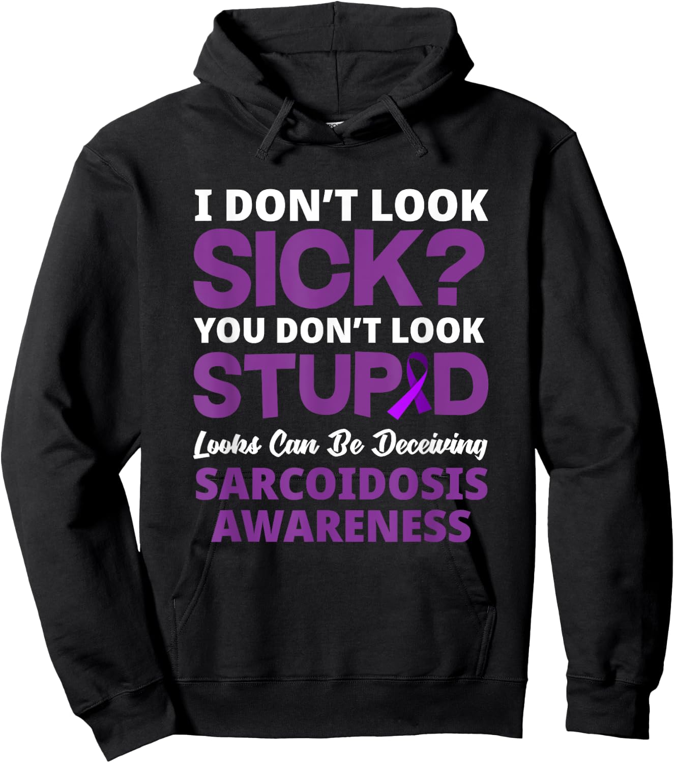 Funny Sarcoidosis Warrior Sarcoidosis Awareness Hoodie - Hoodie | Black