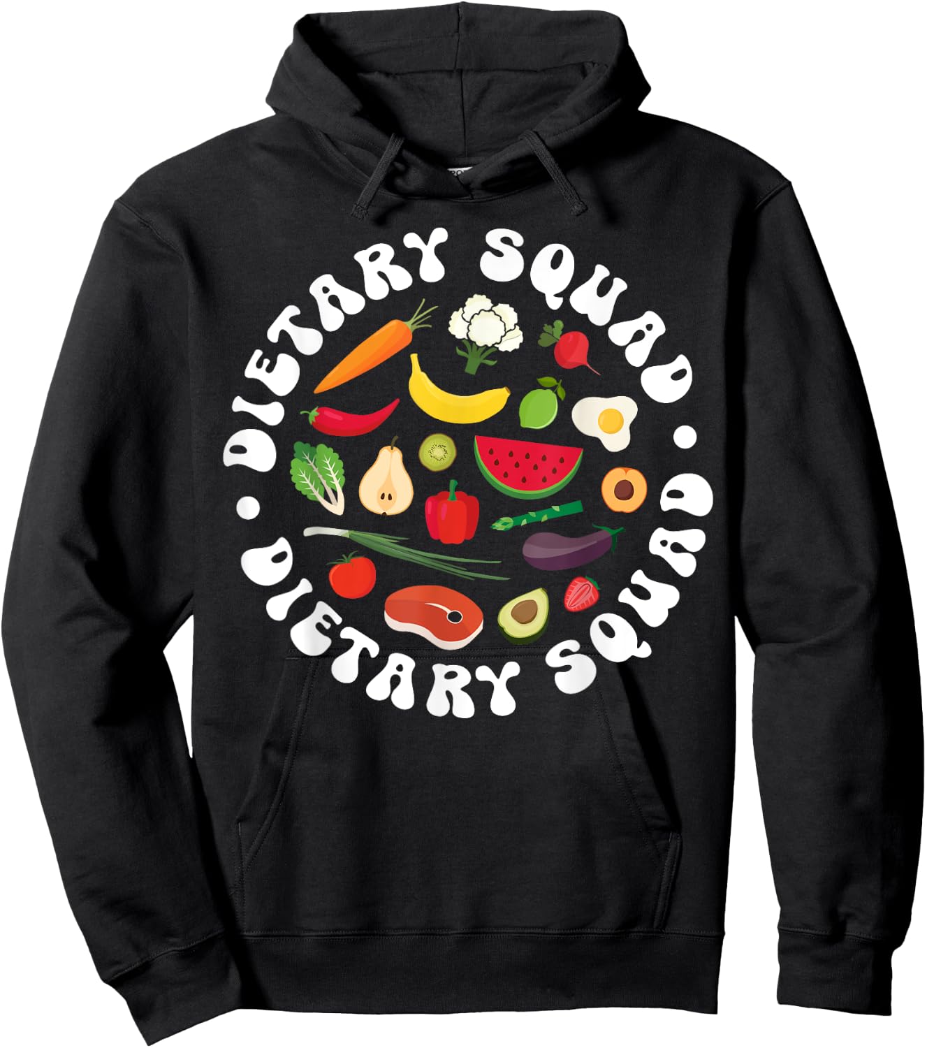 Dietary Squad Dietitian Dietary Worker Hoodie - Hoodie | Black