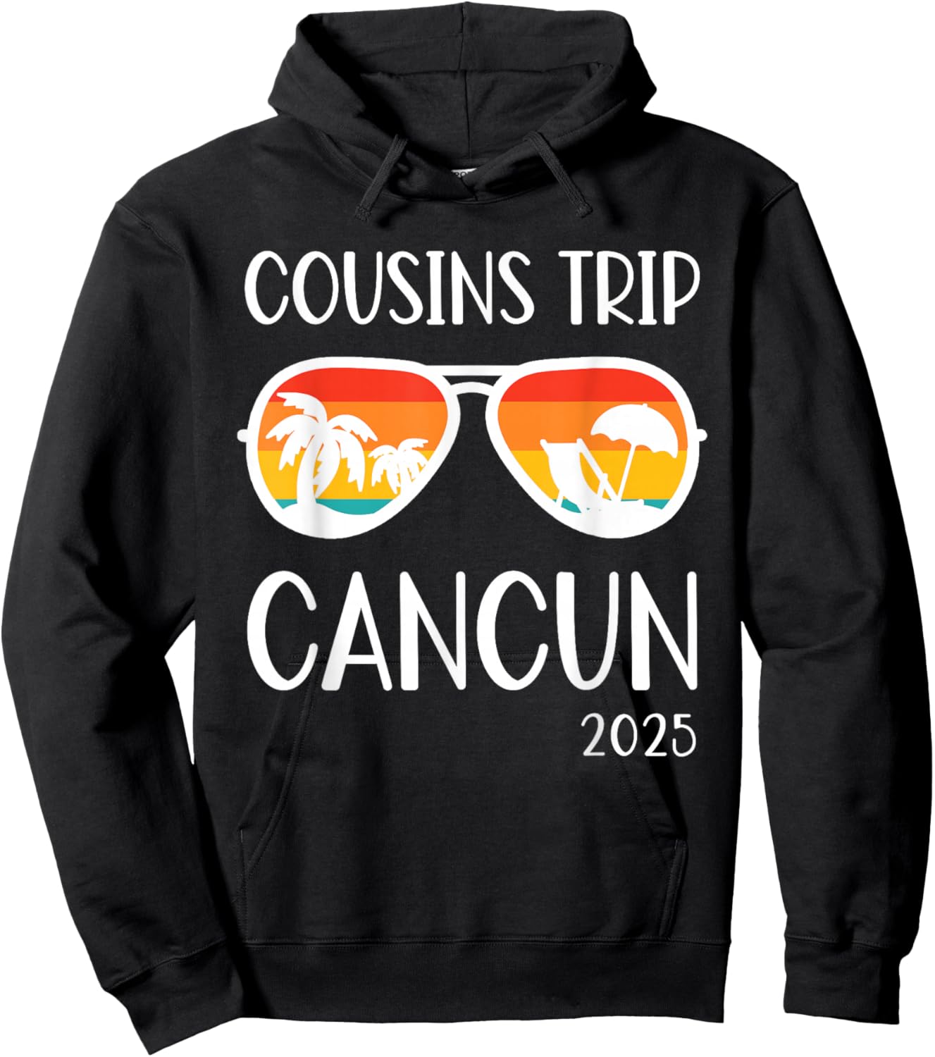 Cousins Trip Cancun Mexico 2025 Weekend Family Reunion Hoodie - Hoodie | Black