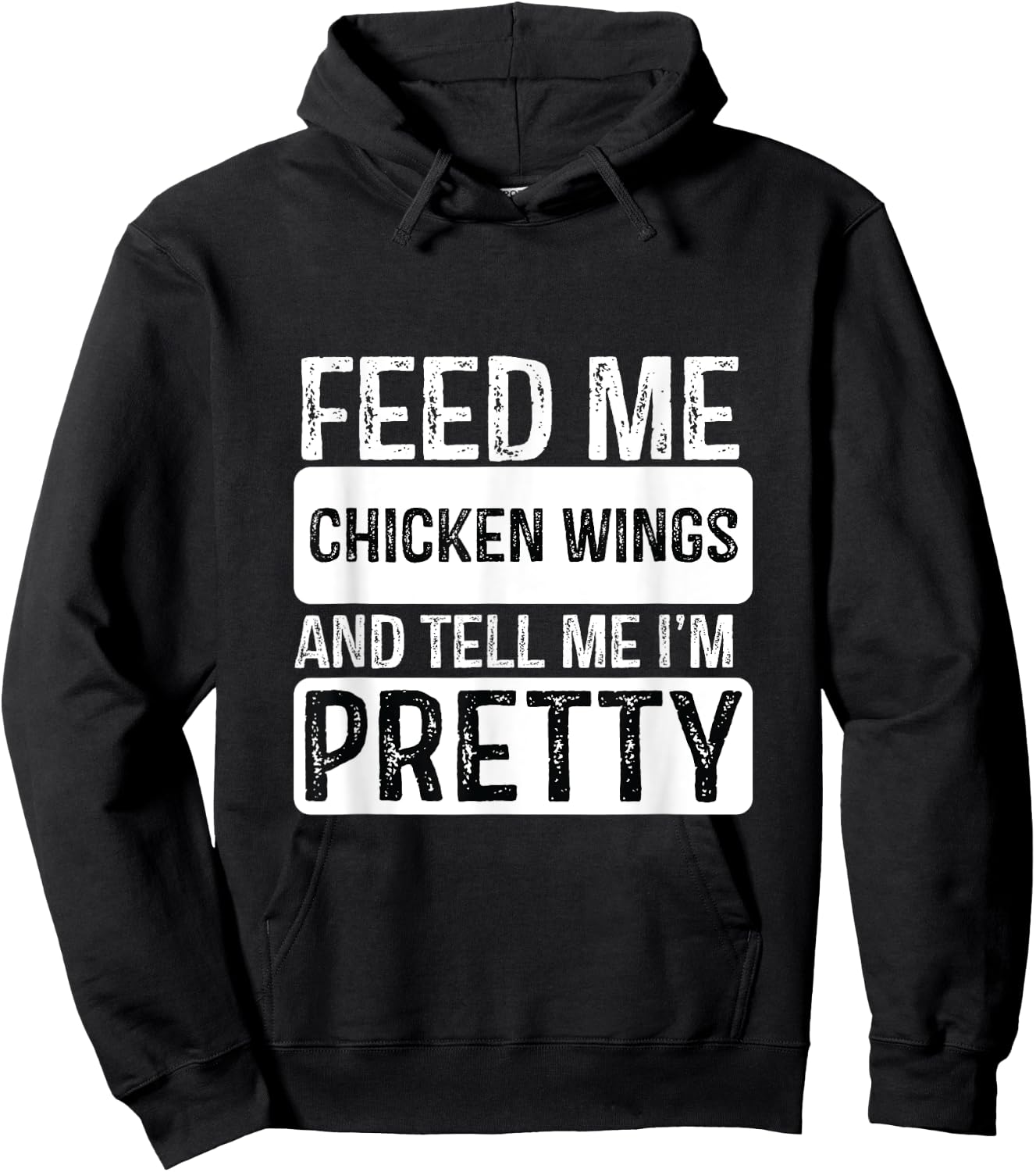 Feed Me Chicken wings - BBQ Lover Meat Smoker Grilling Hoodie - Hoodie | Black