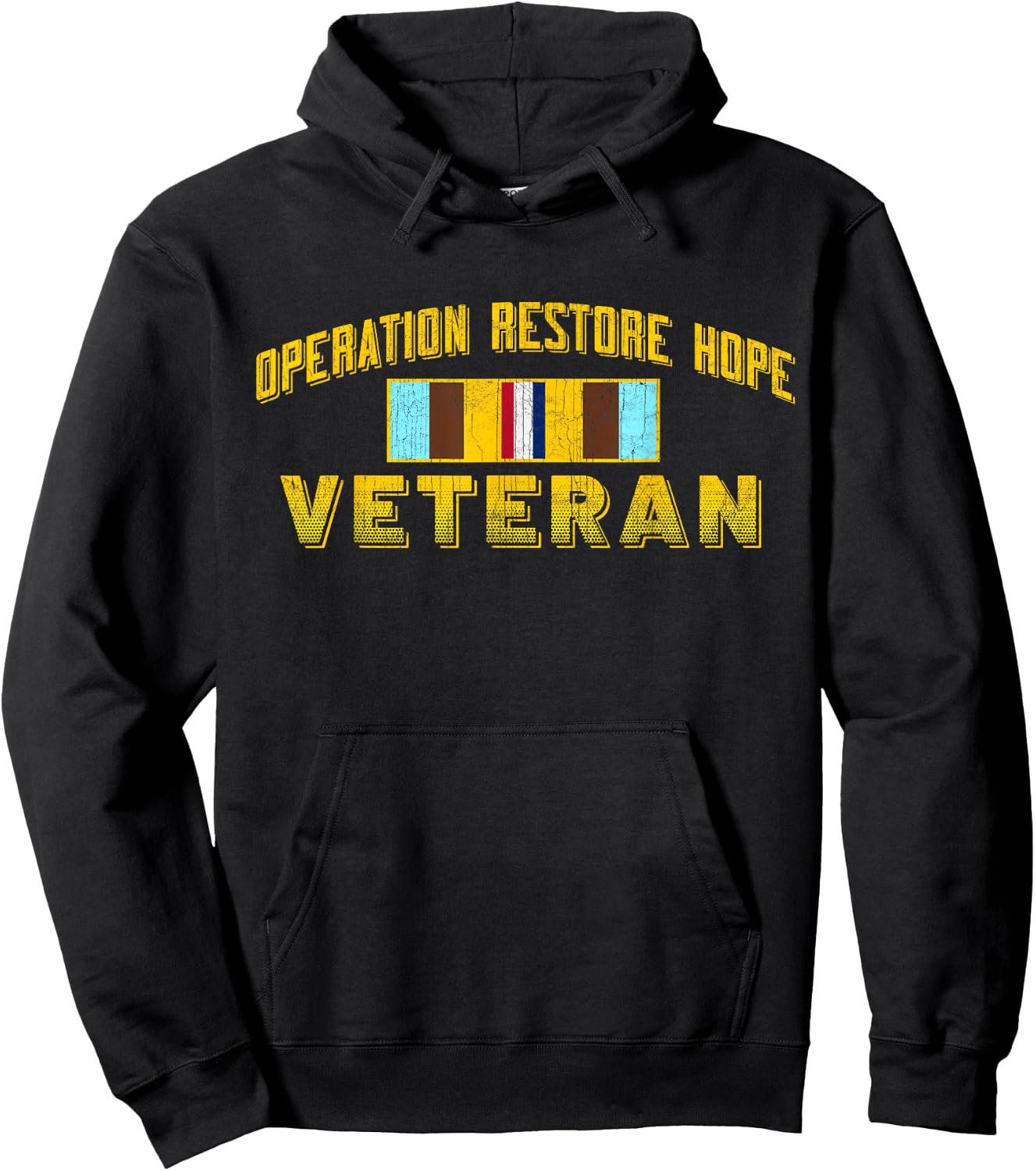 Operation Restore Hope Somalia ORH Veteran Vintage Gifts Hoodie - Hoodie | Black
