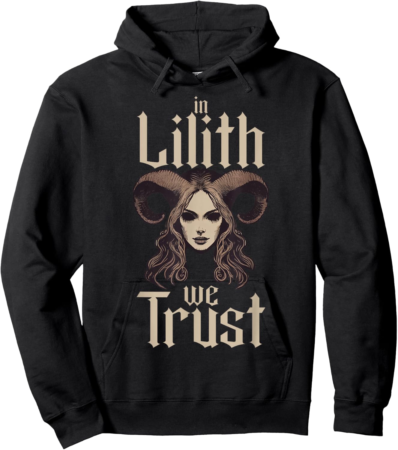 In Lilith We Trust Gothic Mythology Folklore Demon Occult Hoodie - Hoodie | Black