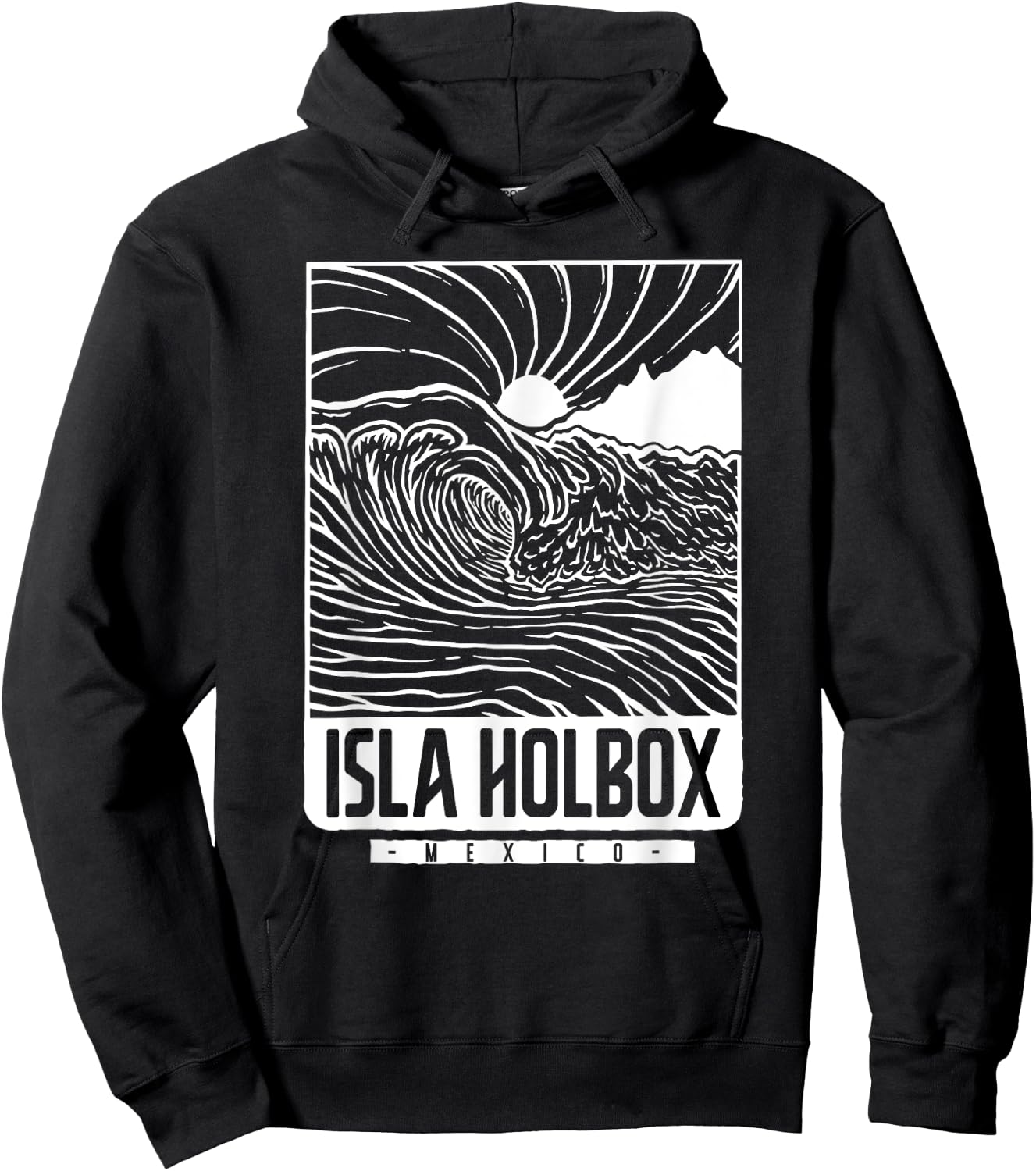 Isla Holbox Mexico Hoodie - Hoodie | Black