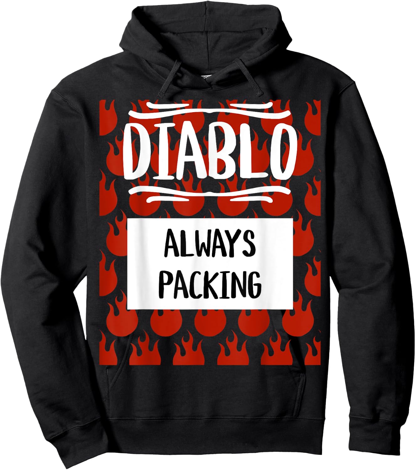 Diablo Hot Sauce Packet Group Halloween Costume Matching Hoodie - Hoodie | Black
