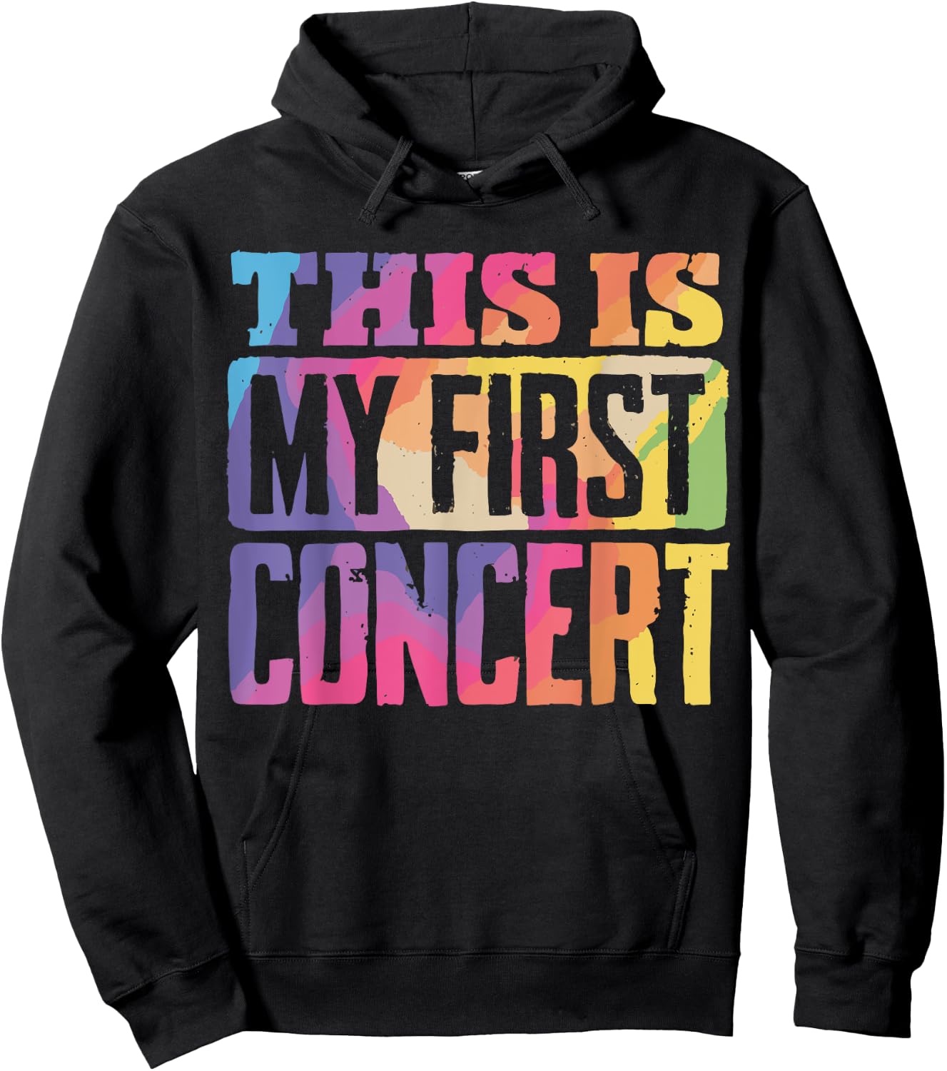 This Is My First Concert Hoodie - Hoodie | Black