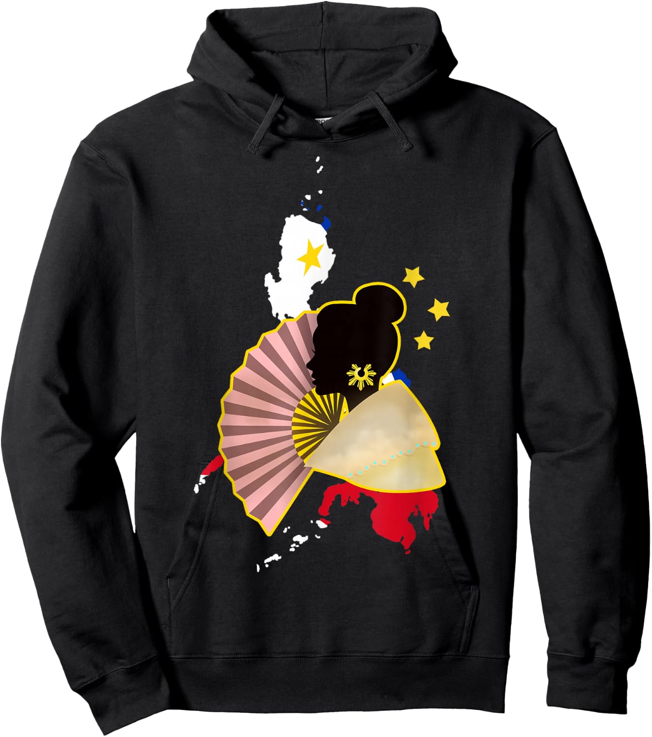 Philippines Pinay Filipina Filipino Flag Day Woman Girl Hoodie - Hoodie | Black