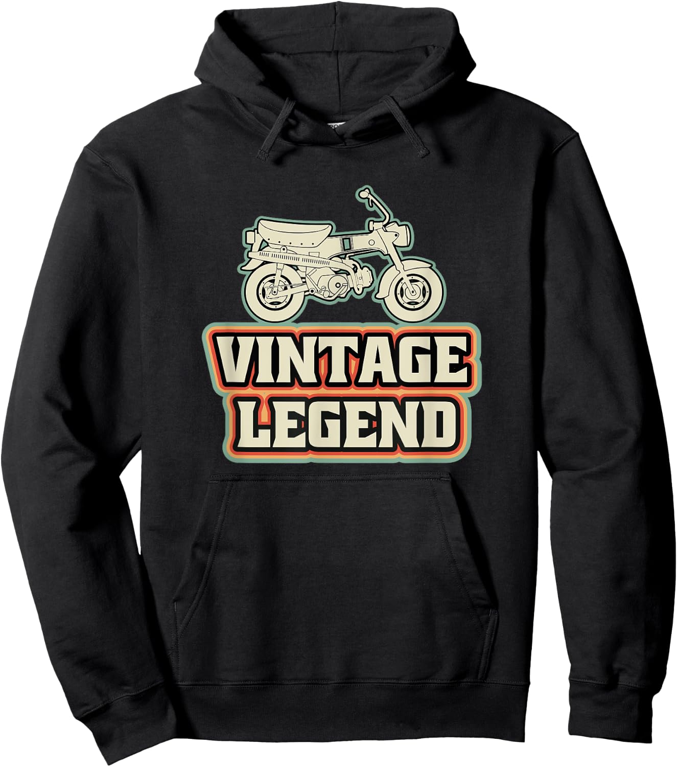 Dax Vintage Legend Japan Moped Motorcycle Hoodie - Hoodie | Black