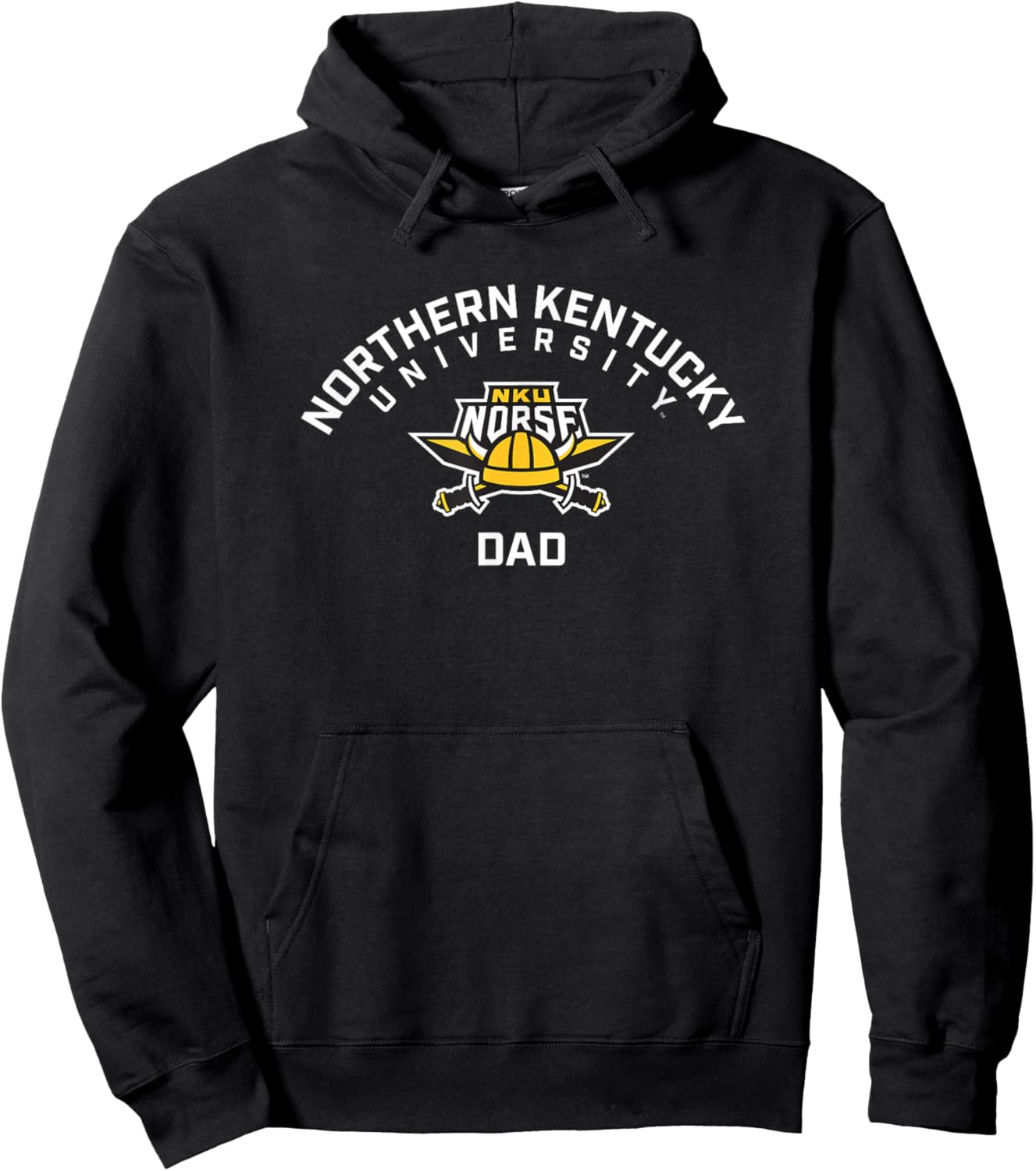 Northern Kentucky University NKU Norse Arched Dad Hoodie - Hoodie | Black