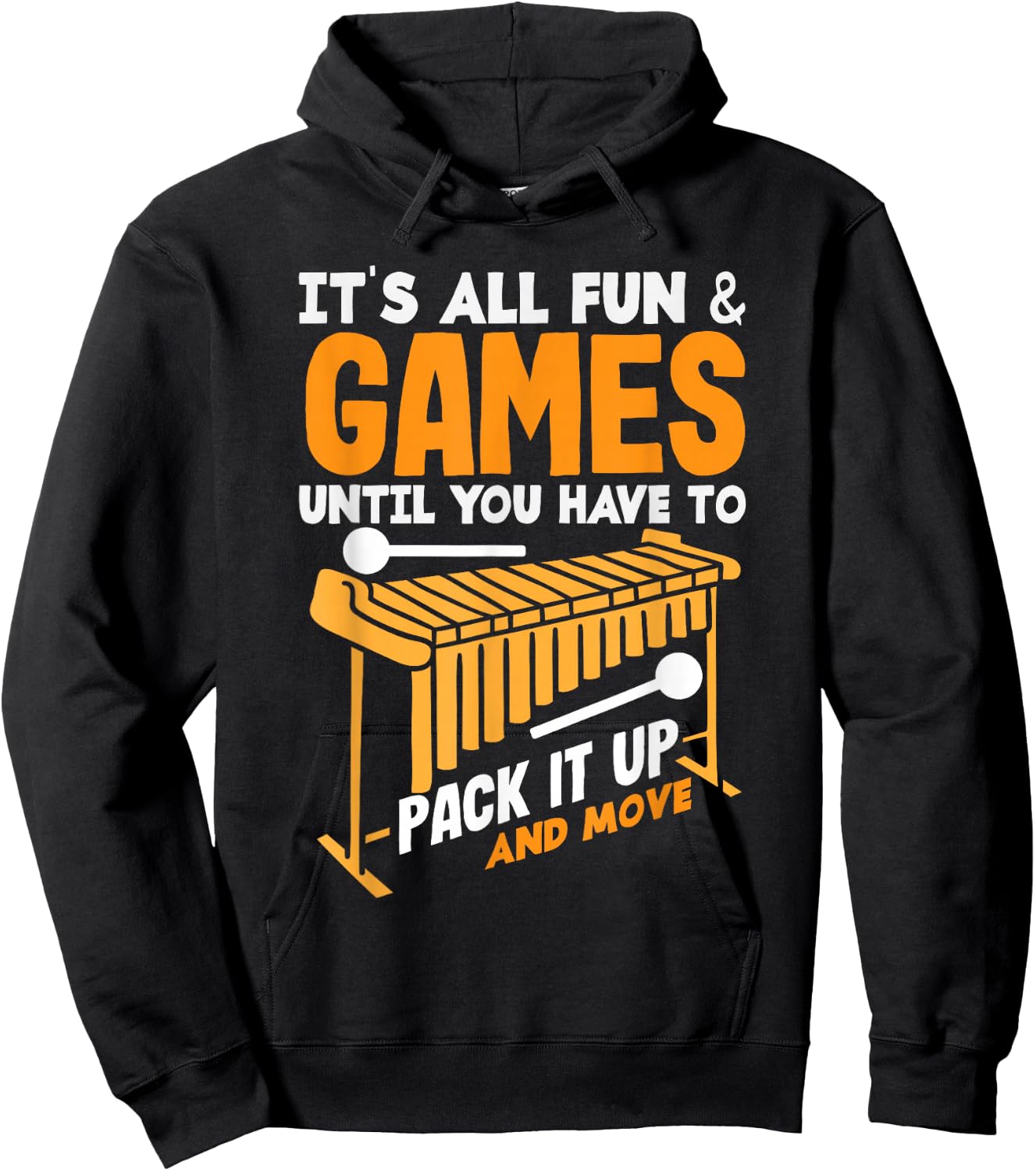 Vibraphone Musical Instrument Vibraphonist Marimba Player Hoodie - Hoodie | Black
