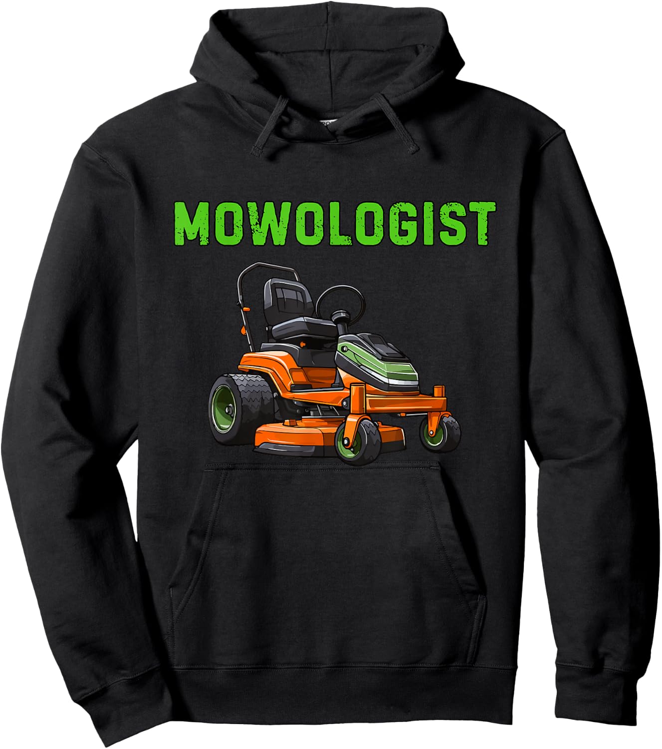 Mowologist Lawn Mowing Funny Grass Mowing Humor Hoodie - Hoodie | Black