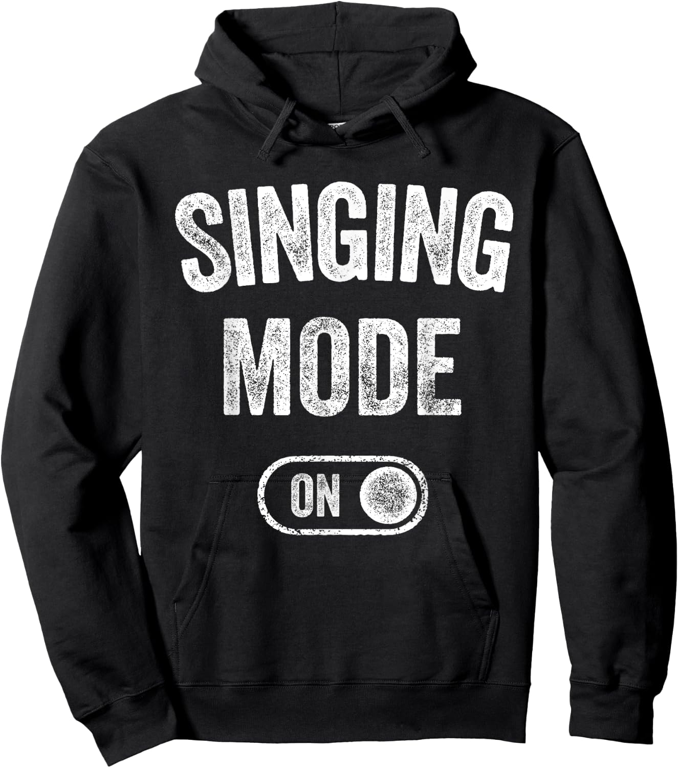 Singing Mode On Funny Singer Gift Karaoke Music Vocalist Hoodie - Hoodie | Black