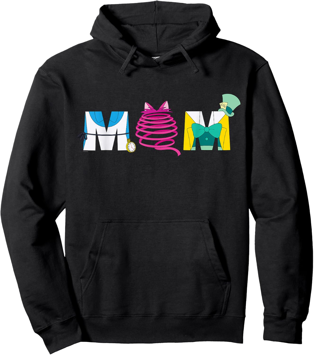 Disney Alice in Wonderland Mother’s Day Birthday Best Mom Hoodie - Hoodie | Black