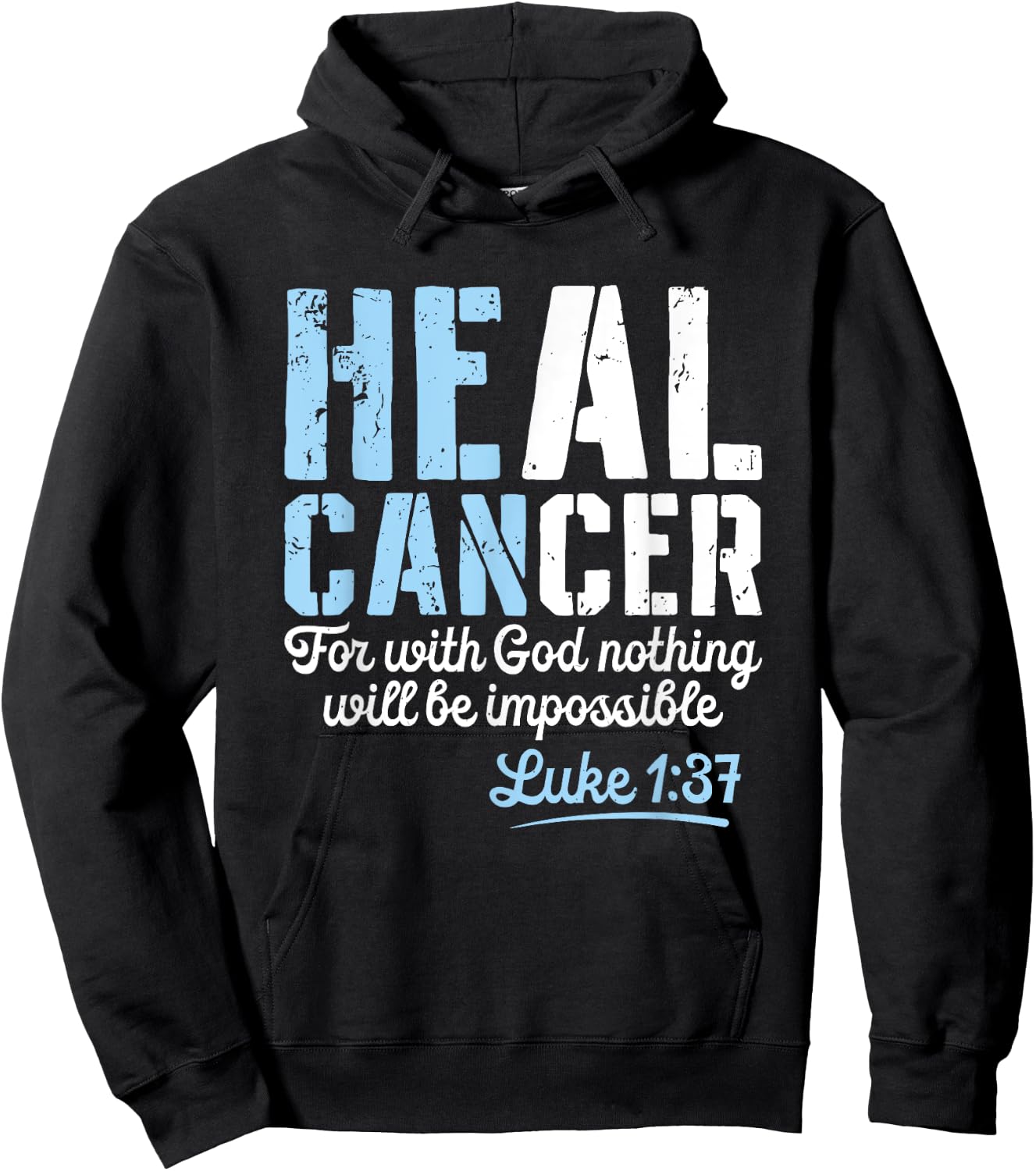 My God is Stronger Than Prostate Cancer Survivor Hoodie - Hoodie | Black