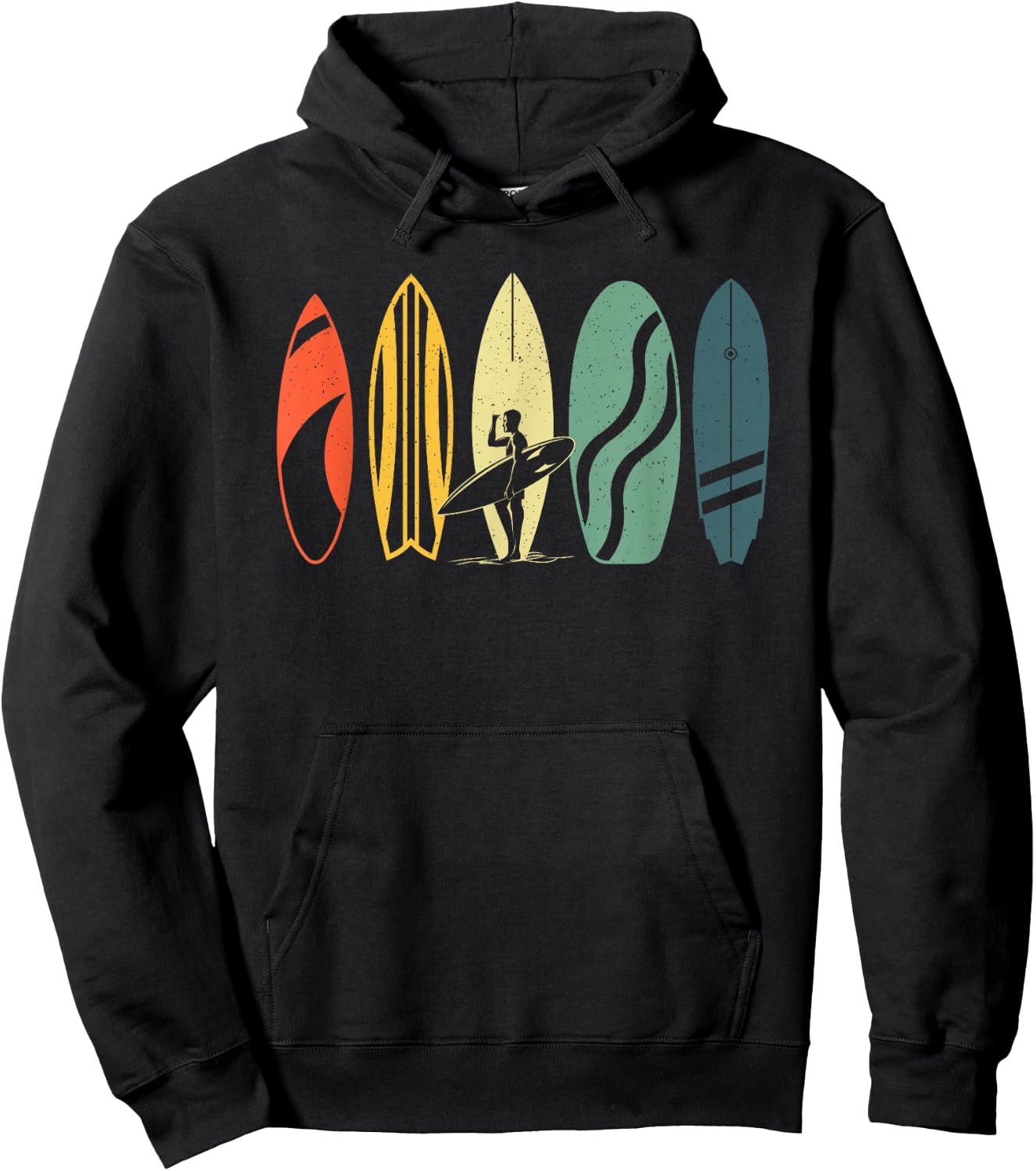Best Surfboard Women Kids Surfing Surfer Surfboard Hoodie - Hoodie | Black