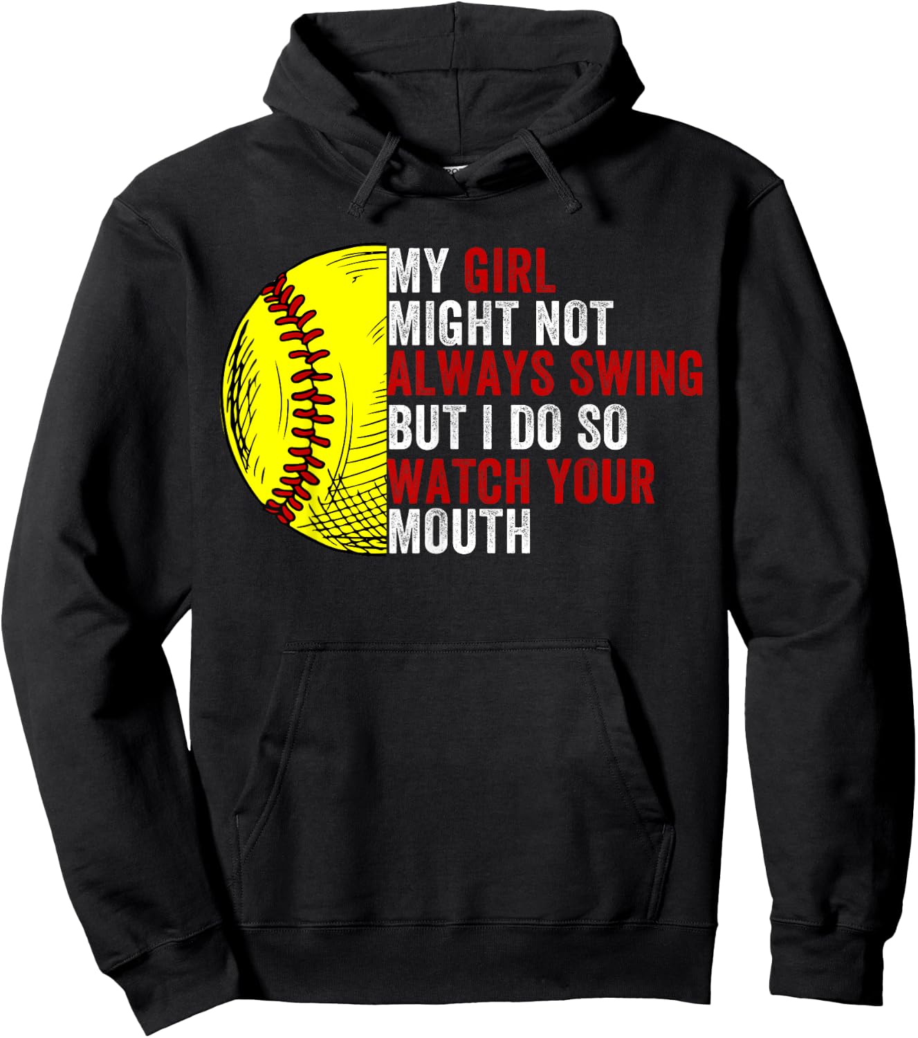 My Daughter Might Not Always Swing But I Do So Watch Hoodie - Hoodie | Black