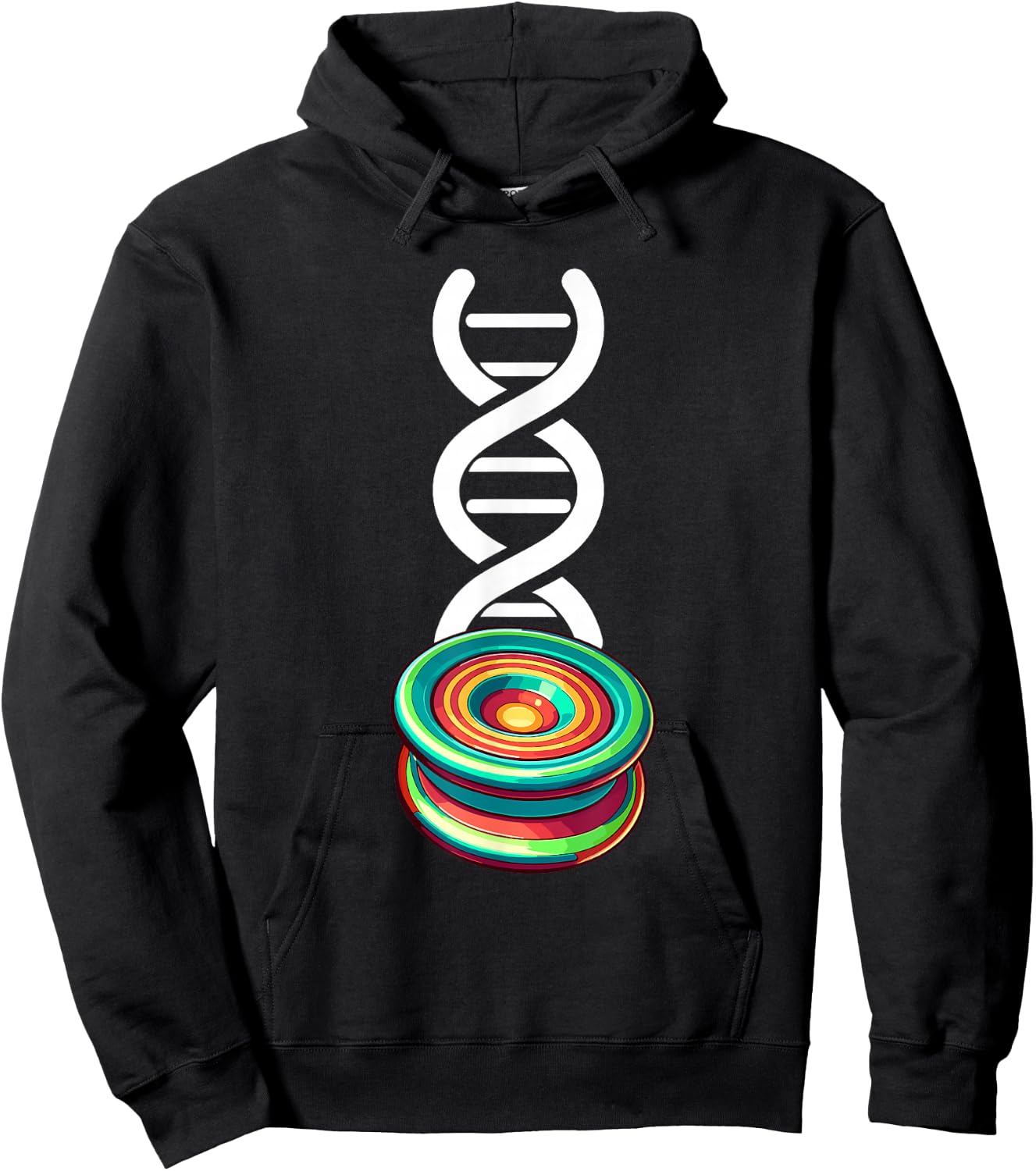 Funny Yo-Yo Toy Trick | Yoyo DNA Hoodie - Hoodie | Black