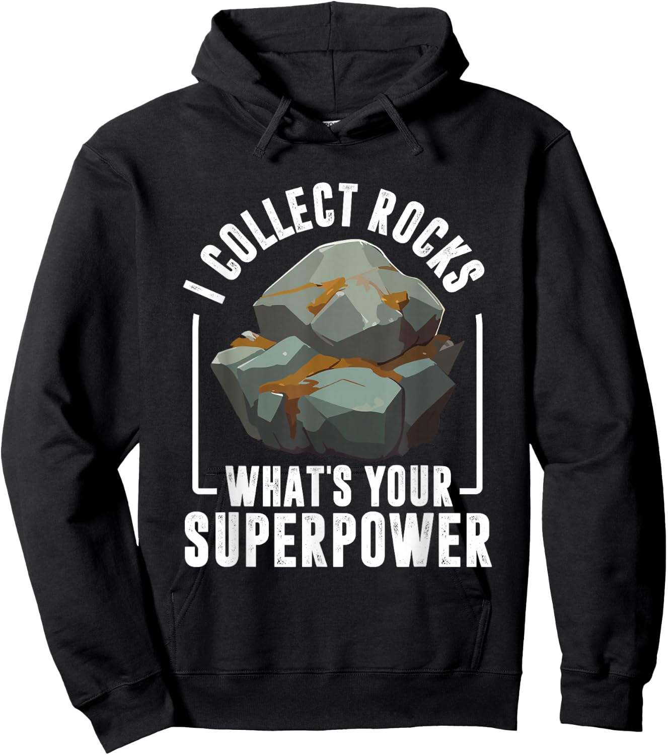 Rock Collector Funny Rock Hound Geologist Rock Collecting Hoodie - Hoodie | Black