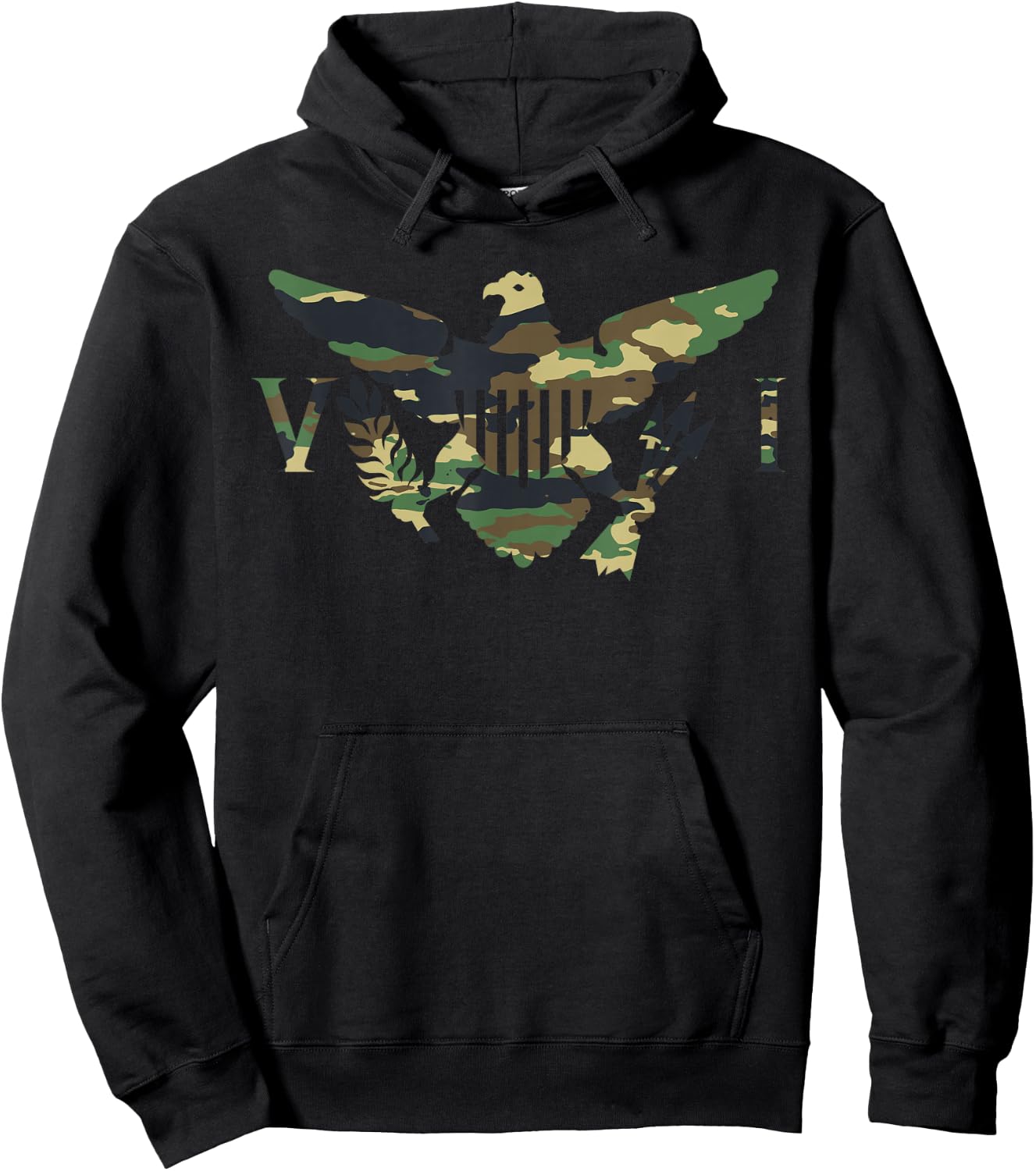 Virgin Islands Army Camo Flag Hoodie - Hoodie | Black