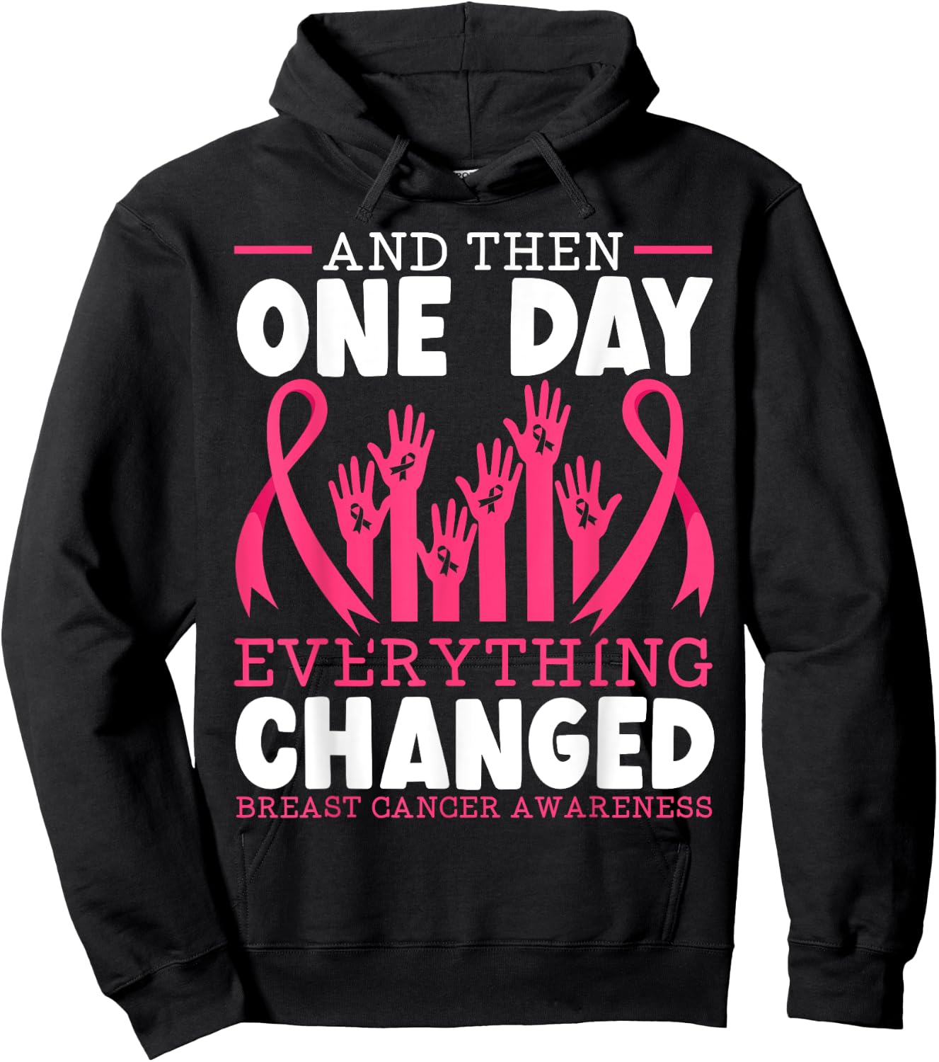 Breast Cancer Warrior Breast Cancer Awareness Hoodie - Hoodie | Black