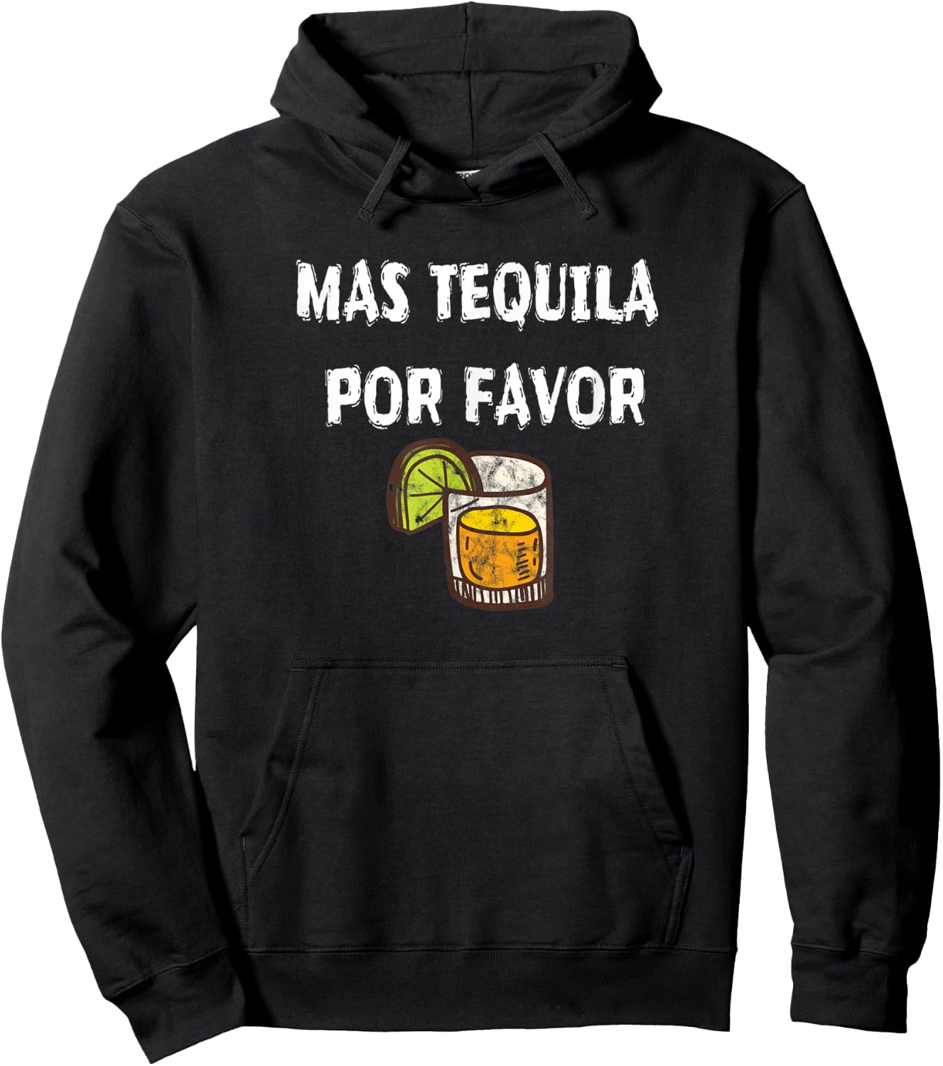 Mas Tequila Por Favor Party Alcohol Liquor Beach Pool Travel Women Hoodie - Hoodie | Black